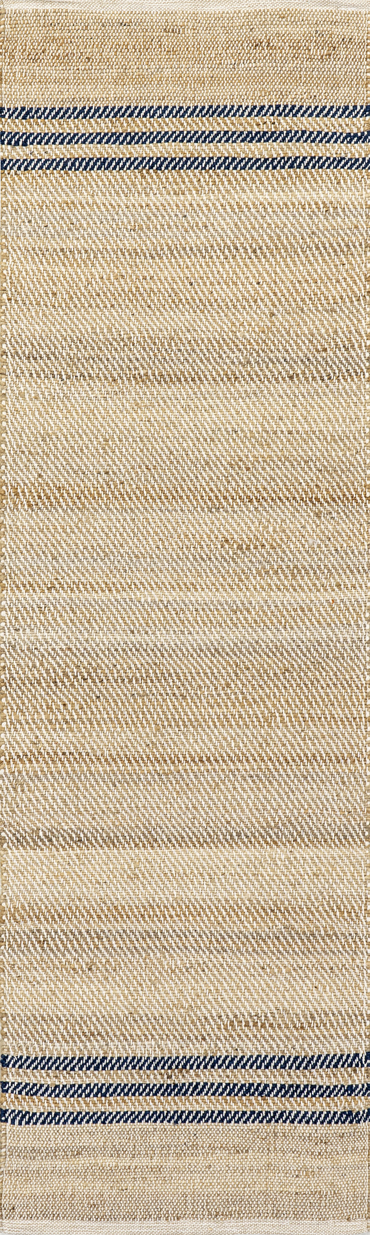 Meadow Striped Jute Flatweave Rug | Natural