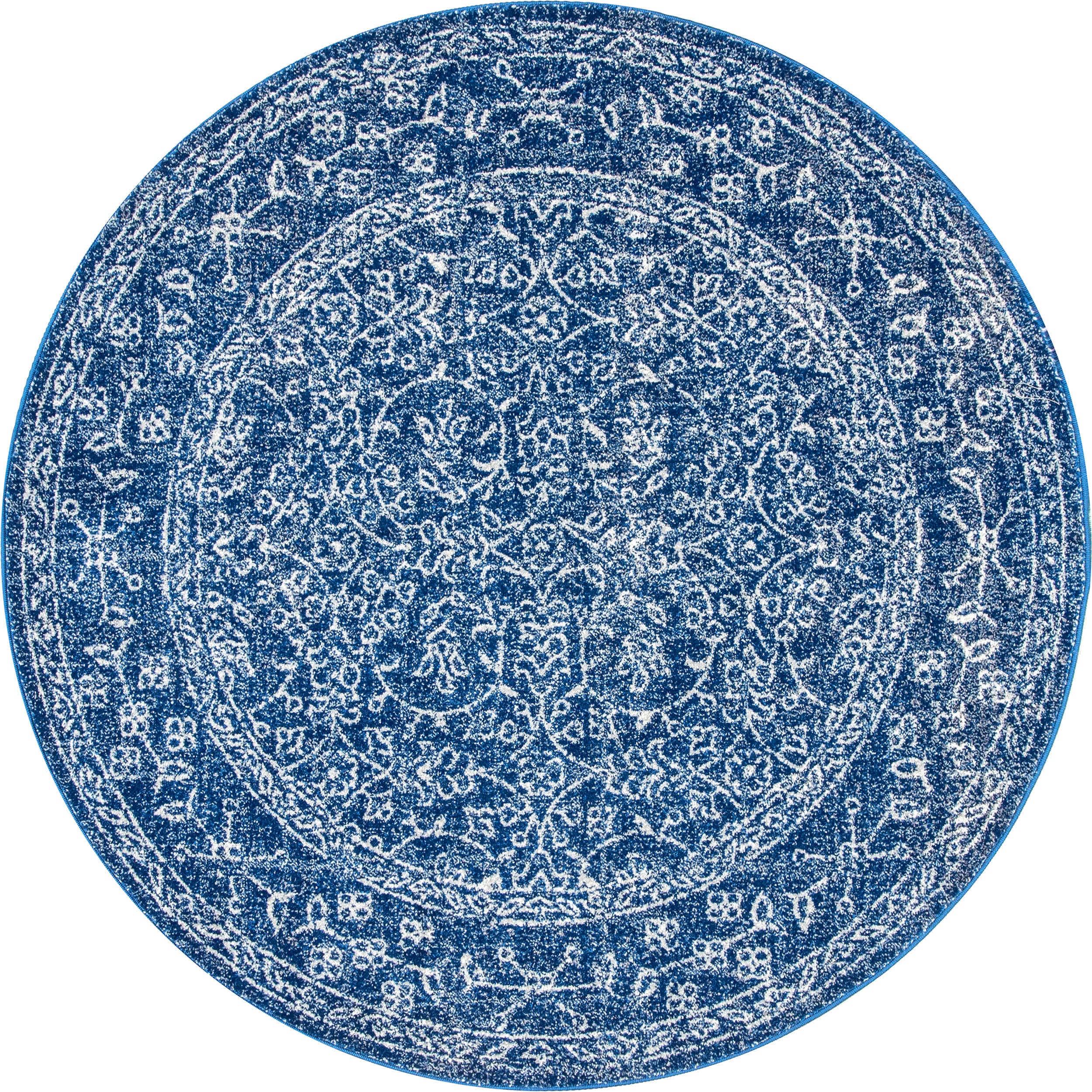 Medieval Tracery Rug | Dark Blue