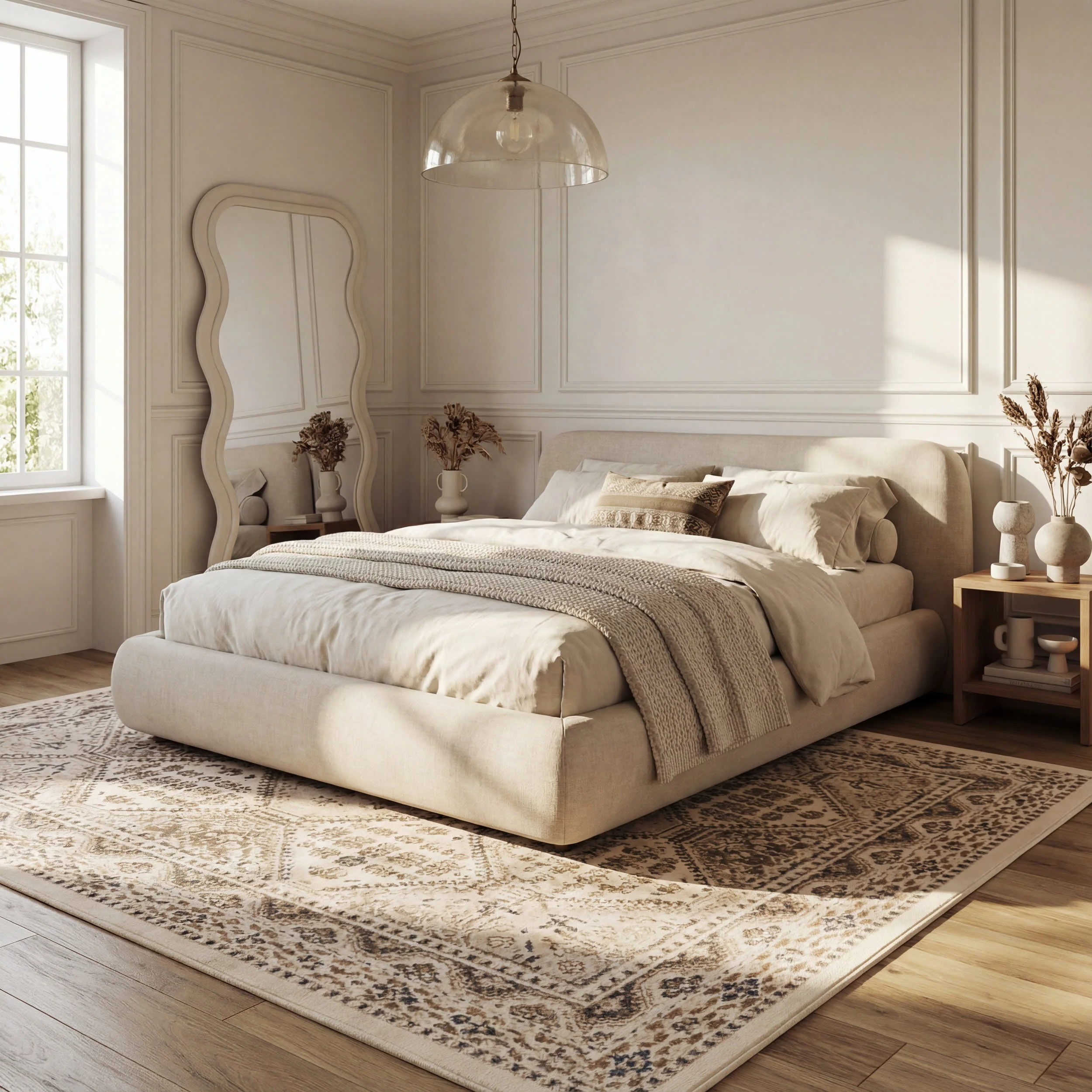 Melange Tiles Rug | Beige - Image 10