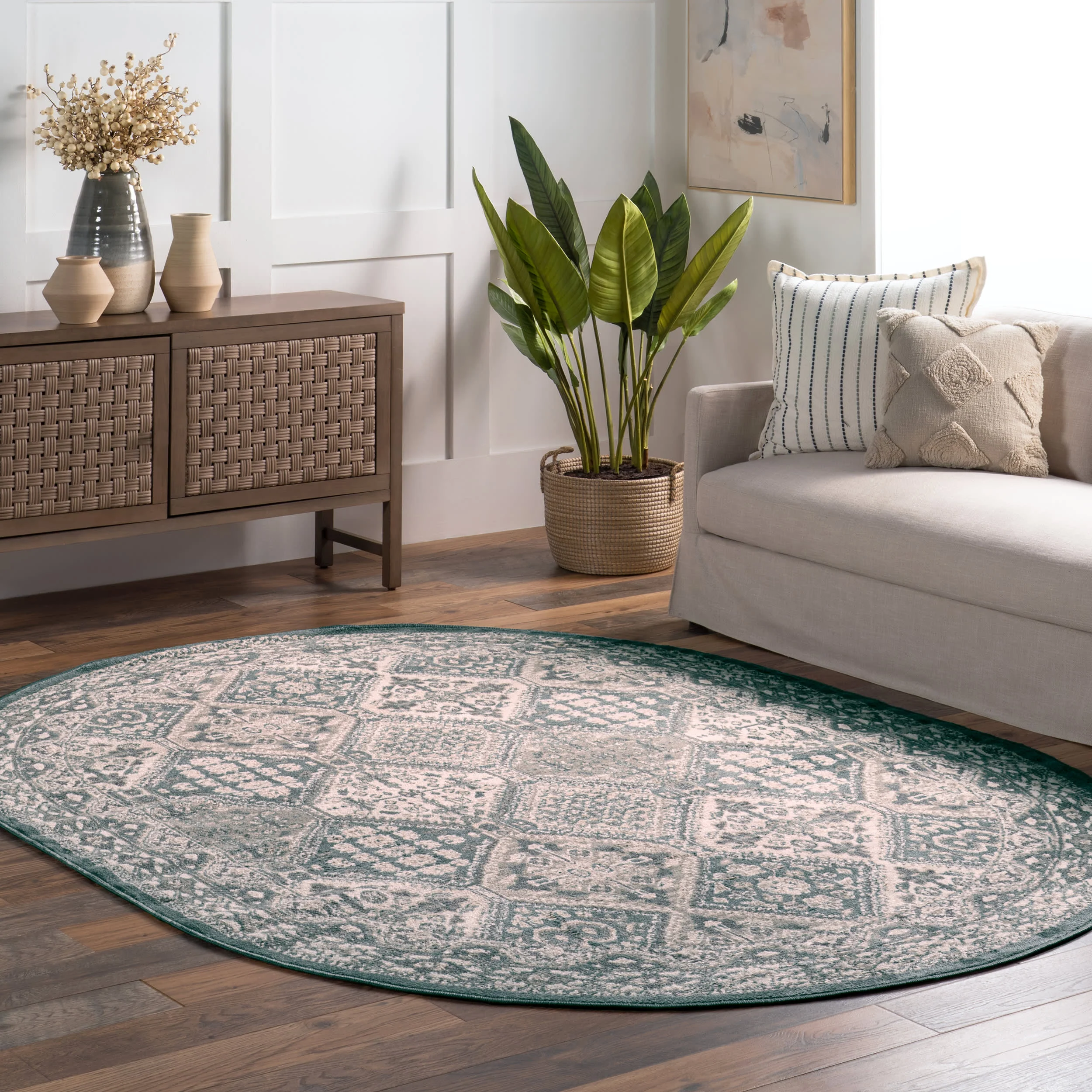 Melange Tiles Rug | Blue - Image 2
