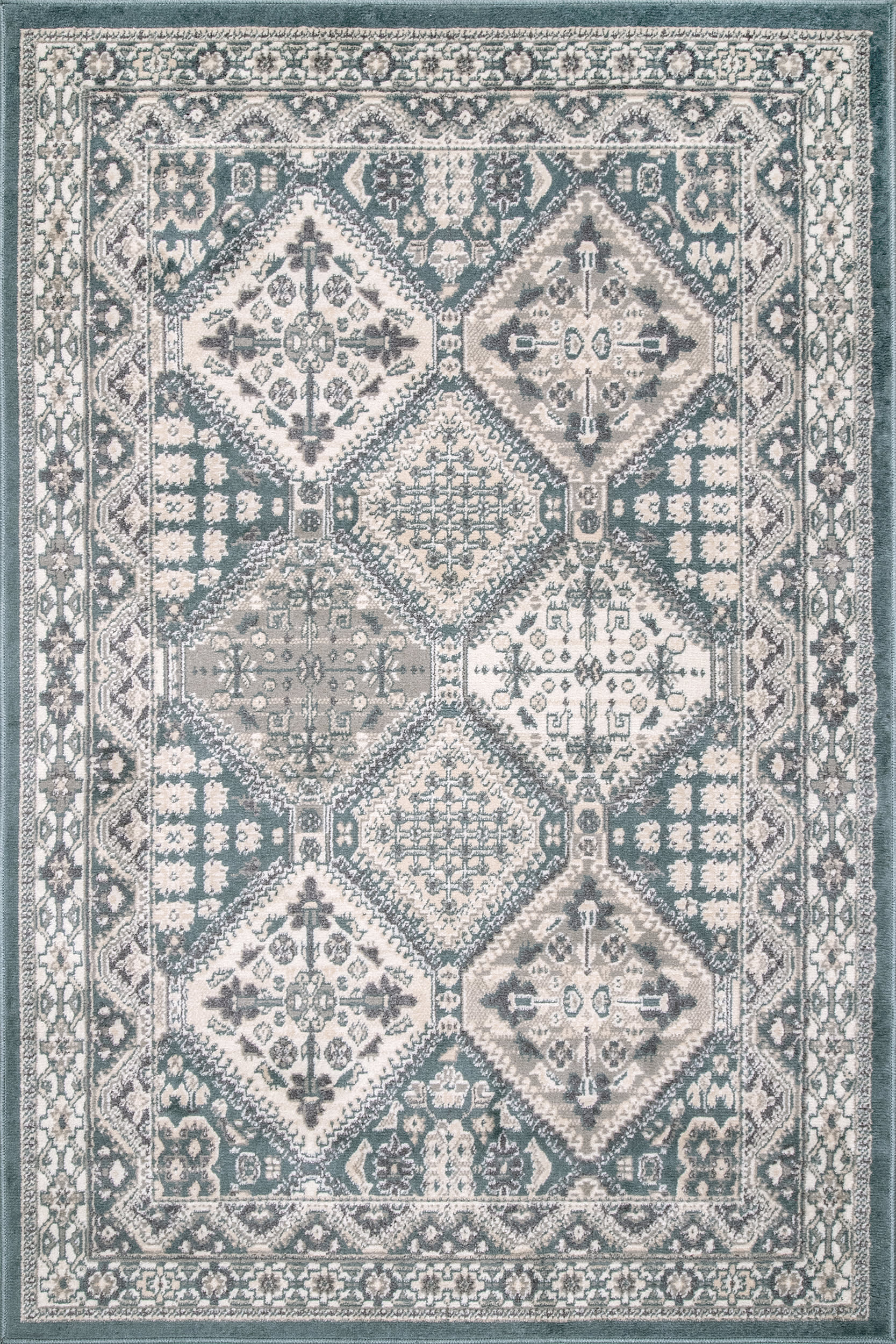 Melange Tiles Rug | Blue