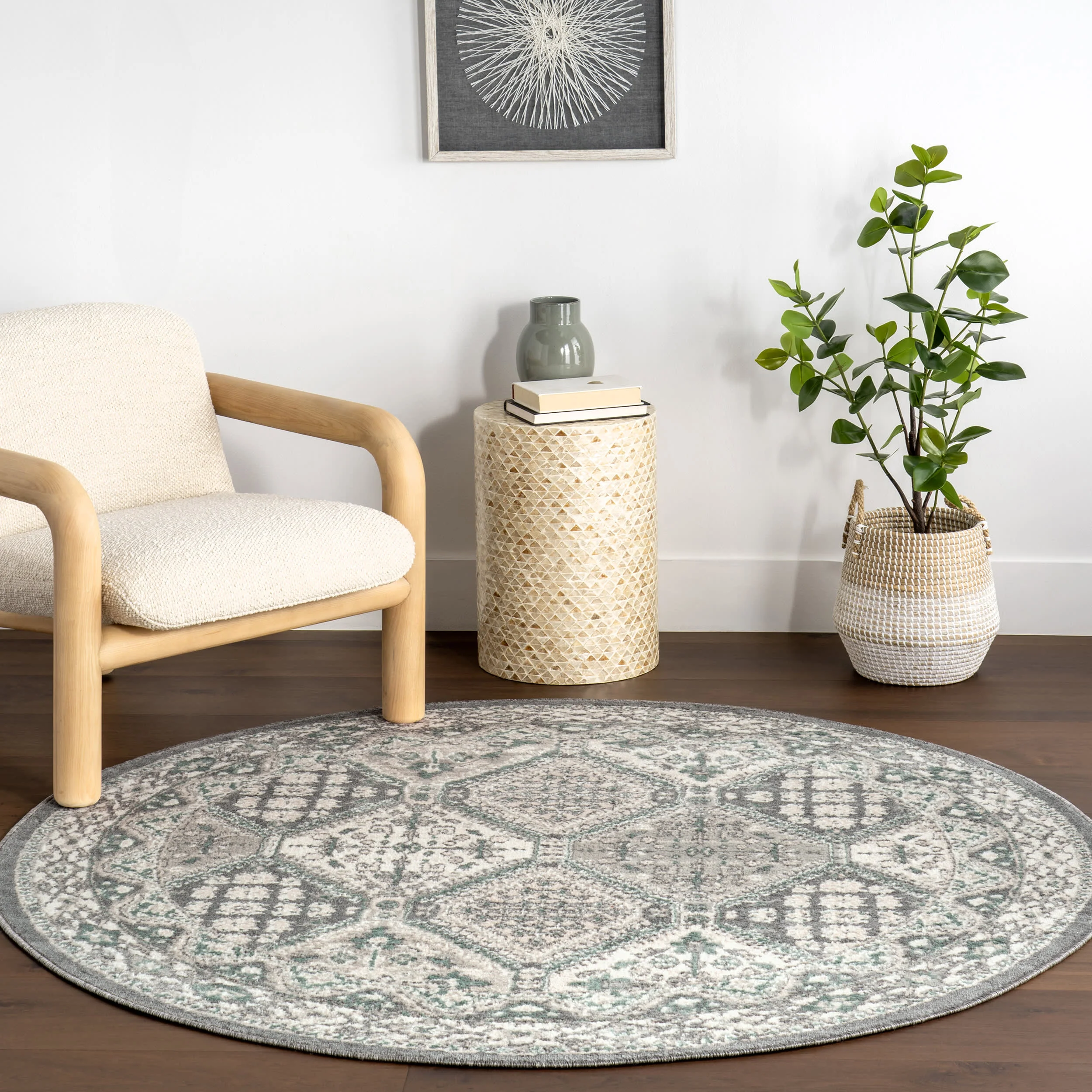 Melange Tiles Rug | Charcoal - Image 2