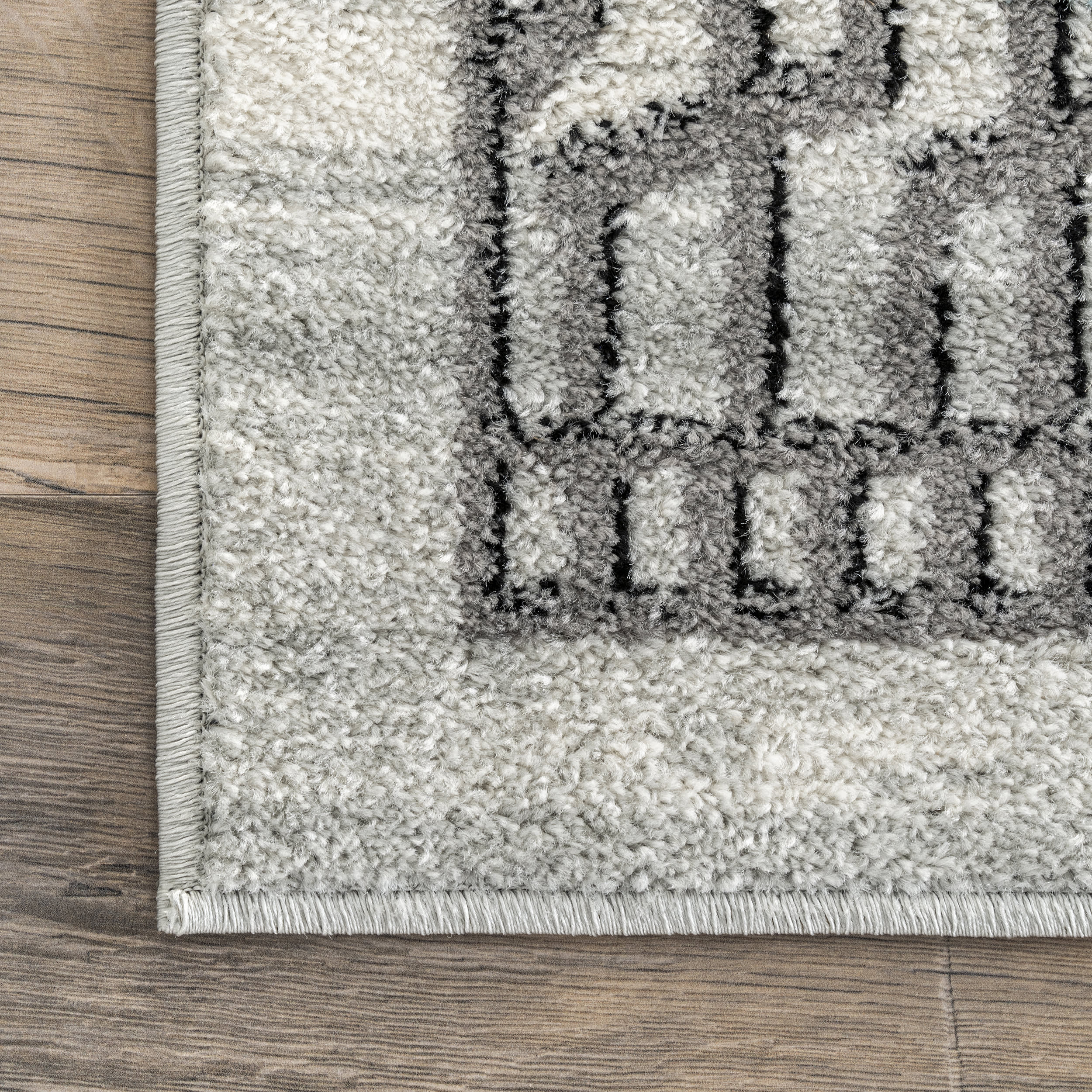 Melanie Bordered Etching Rug | Beige - Image 3
