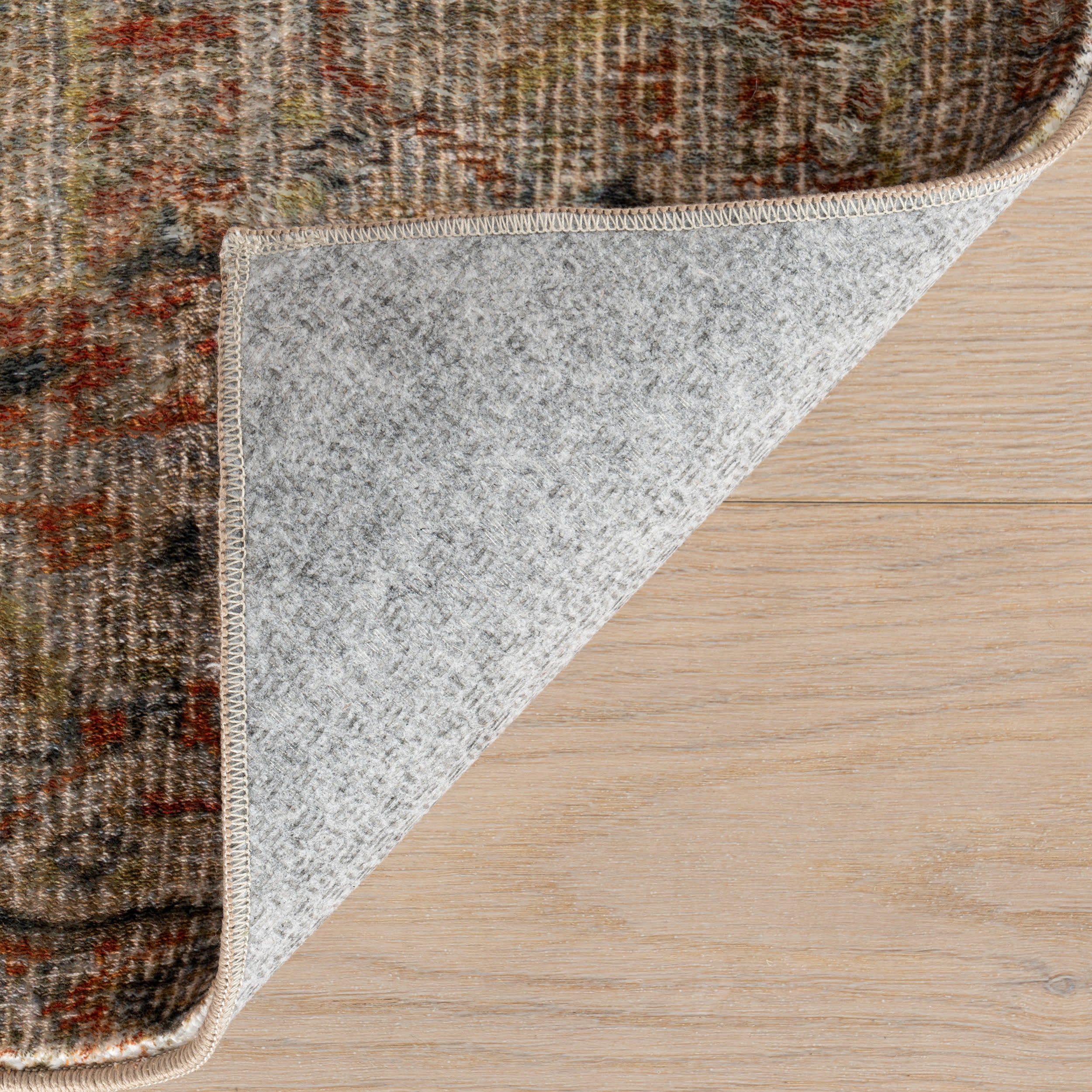 Melin Distressed Washable Rug | Orange - Image 8