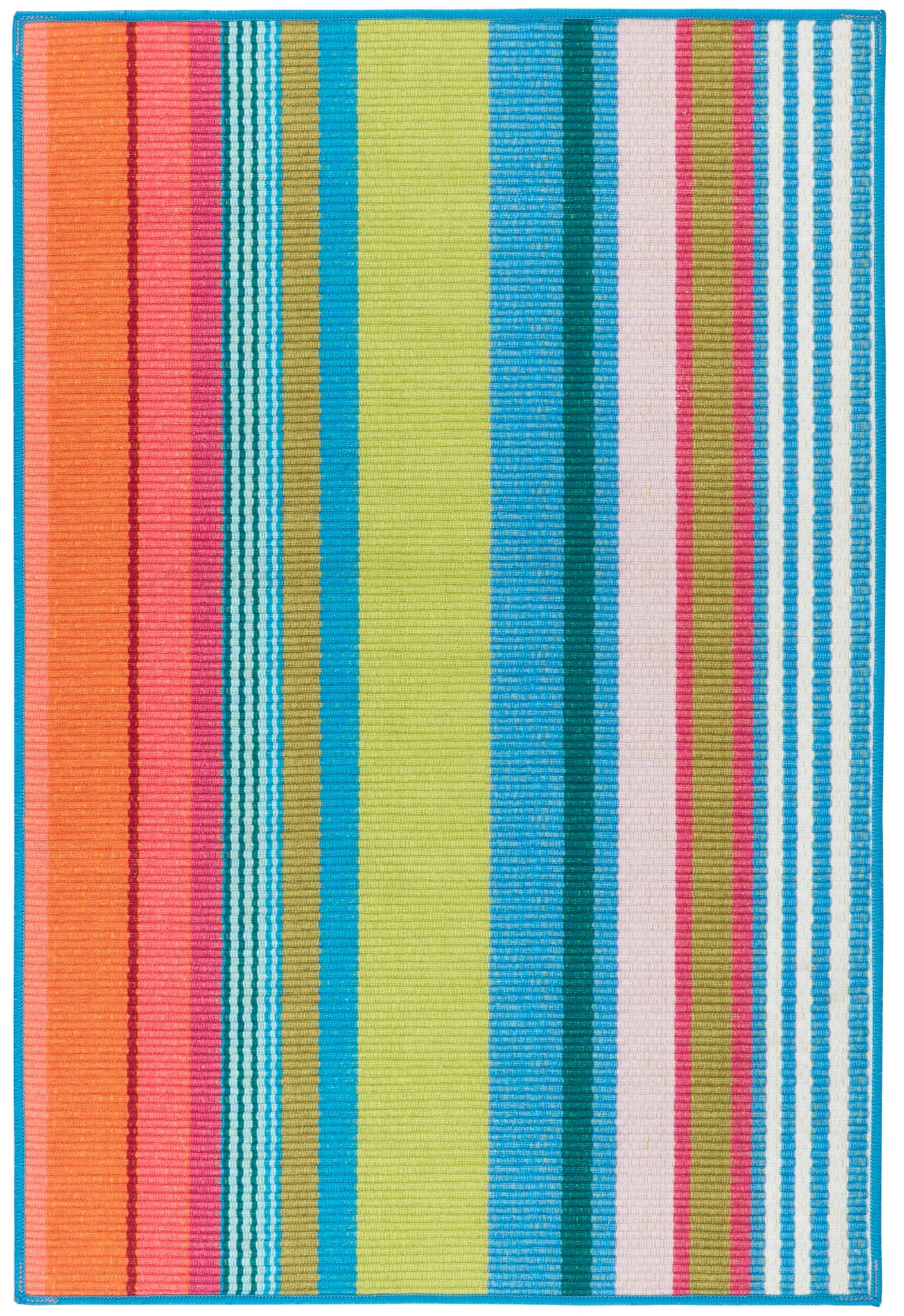Mellie Stripe Machine Washable Rug | Multi
