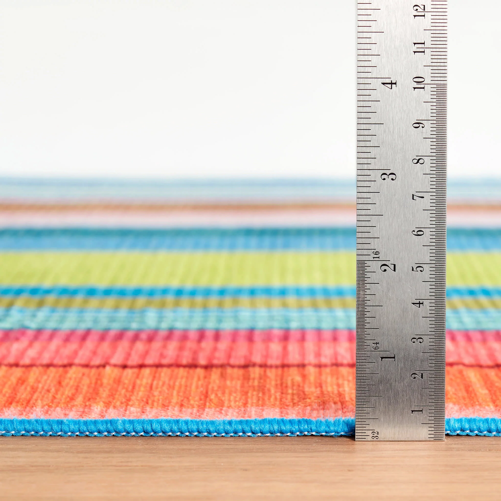 Mellie Stripe Machine Washable Rug | Multi - Image 6