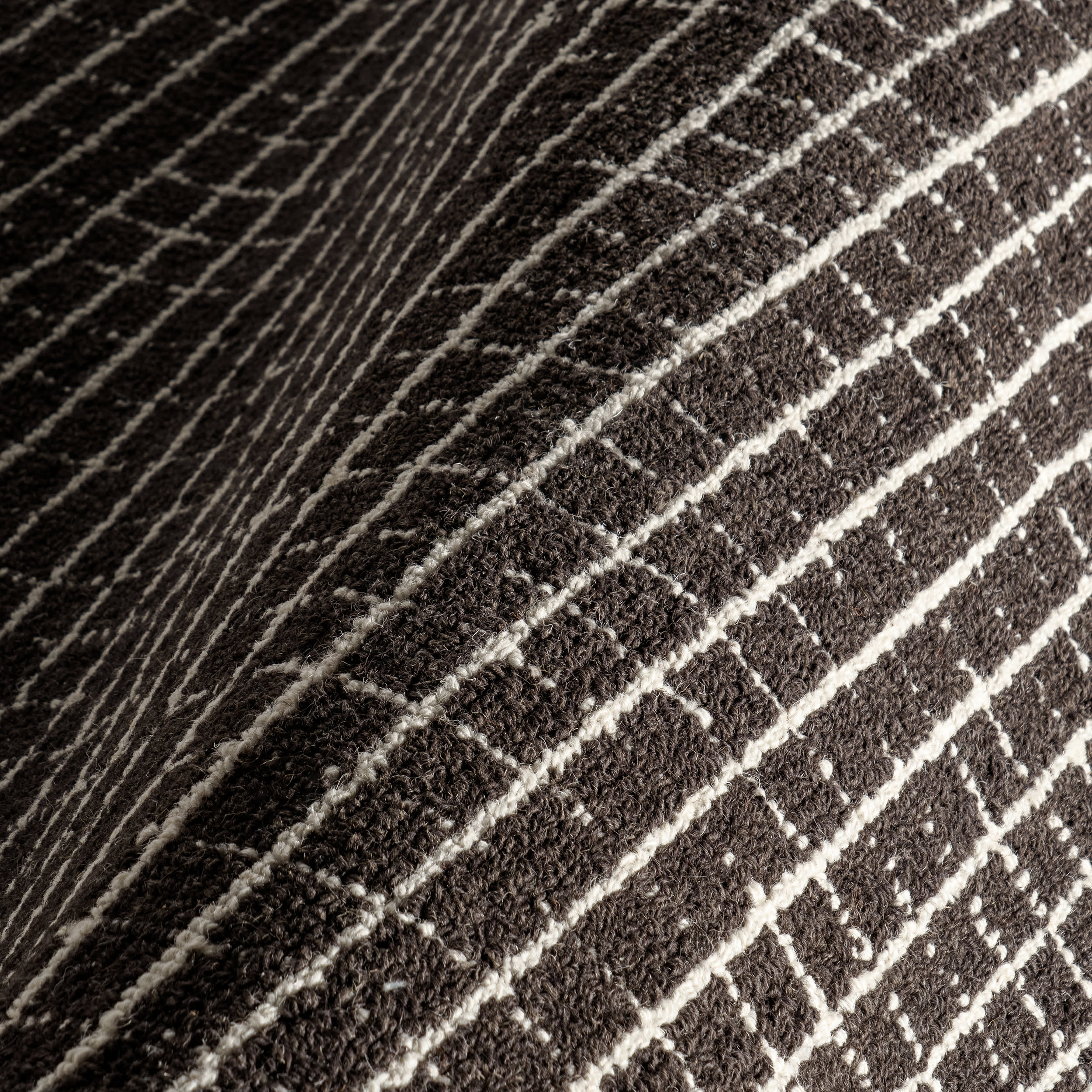 Melrose Checked Rug | Charcoal - Image 3