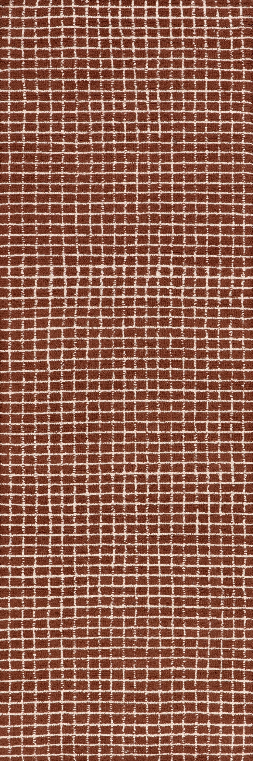 Melrose Checked Rug | Chestnut