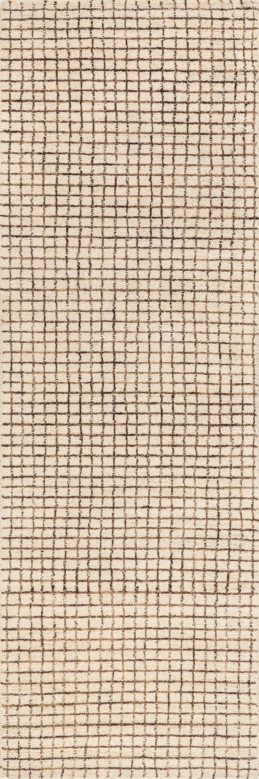 Melrose Checked Rug | Cream
