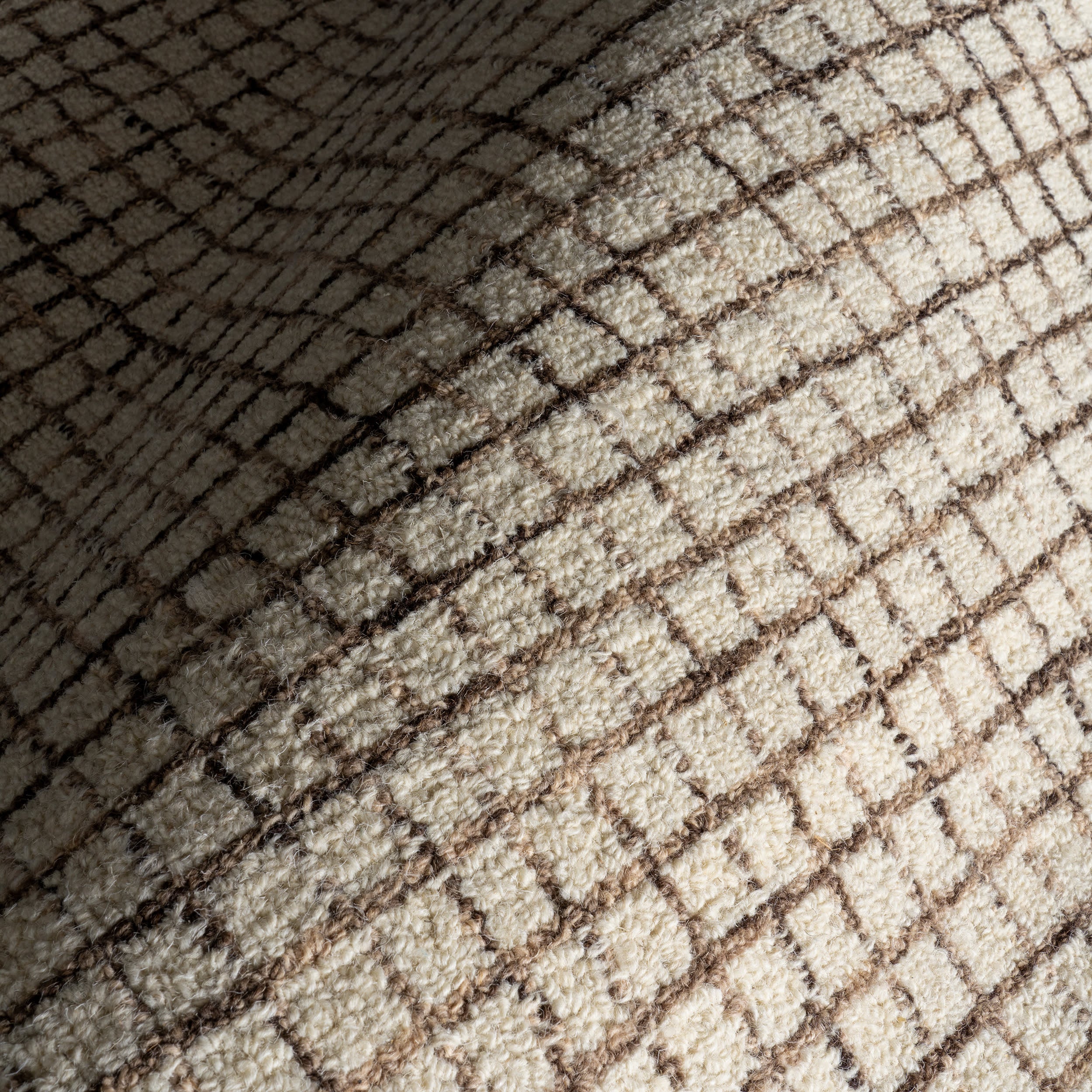 Melrose Checked Rug | Cream - Image 3