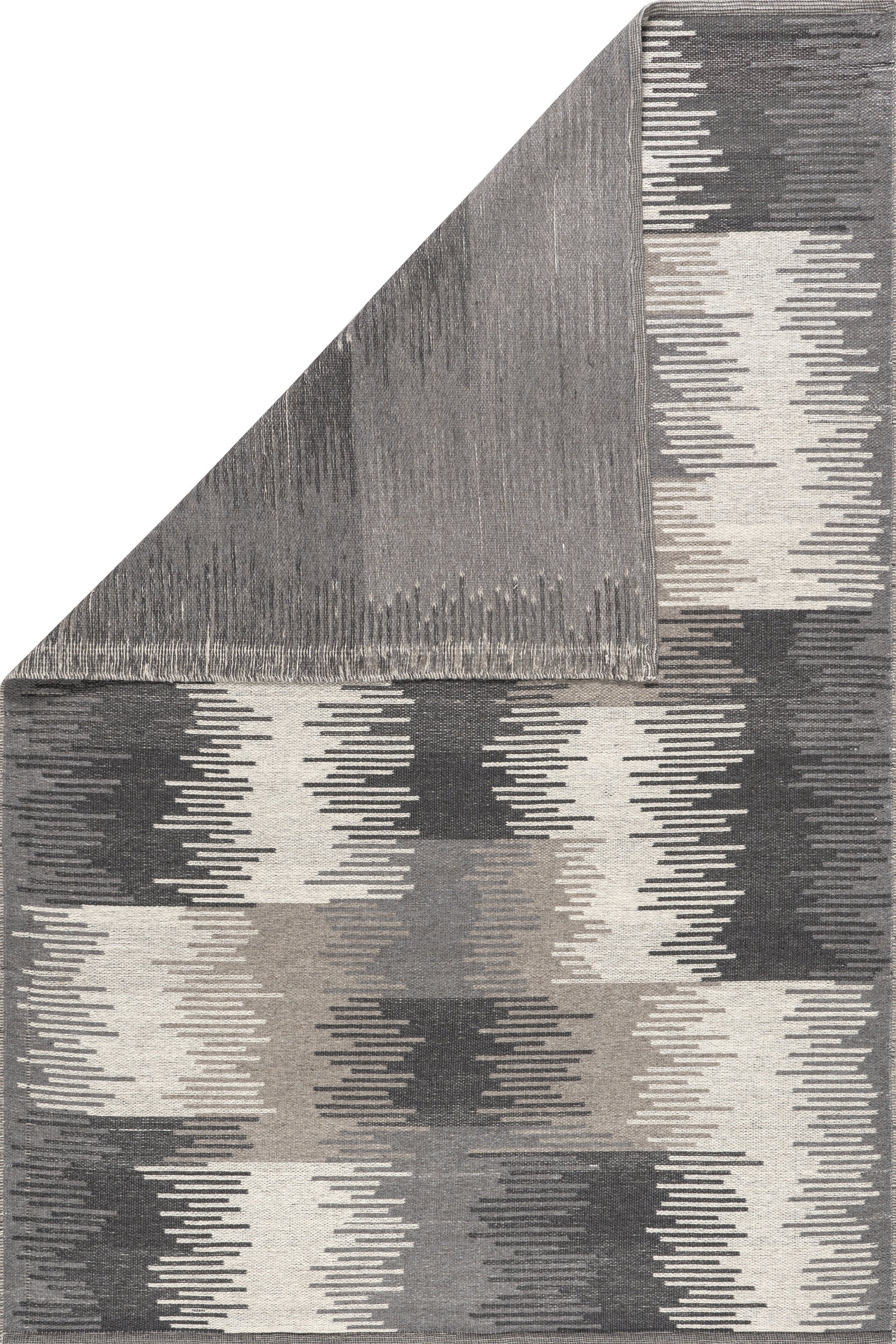 Memento Abstract Reversible Wool Rug | Charcoal - Image 5