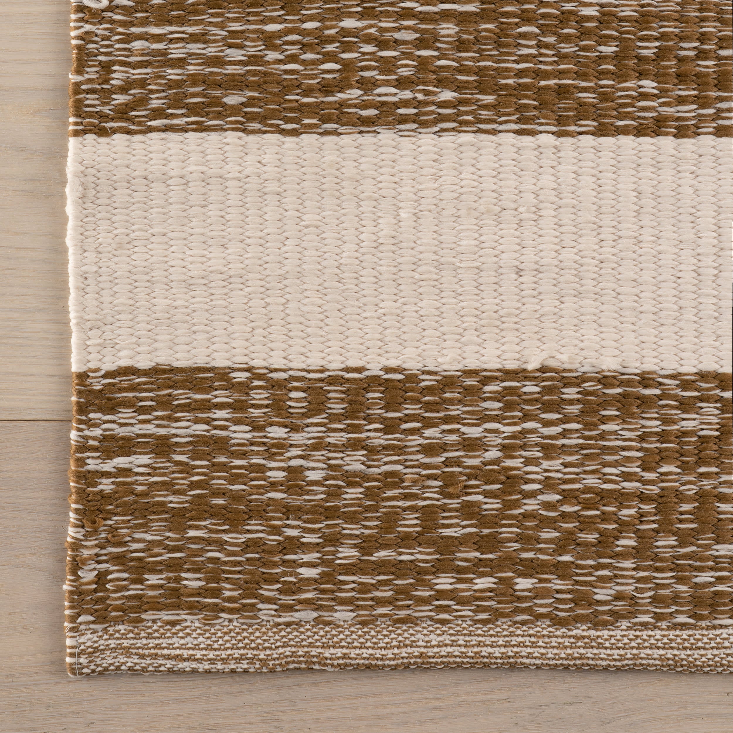 Merindah Striped Indoor/Outdoor Rug | Brown - Image 4