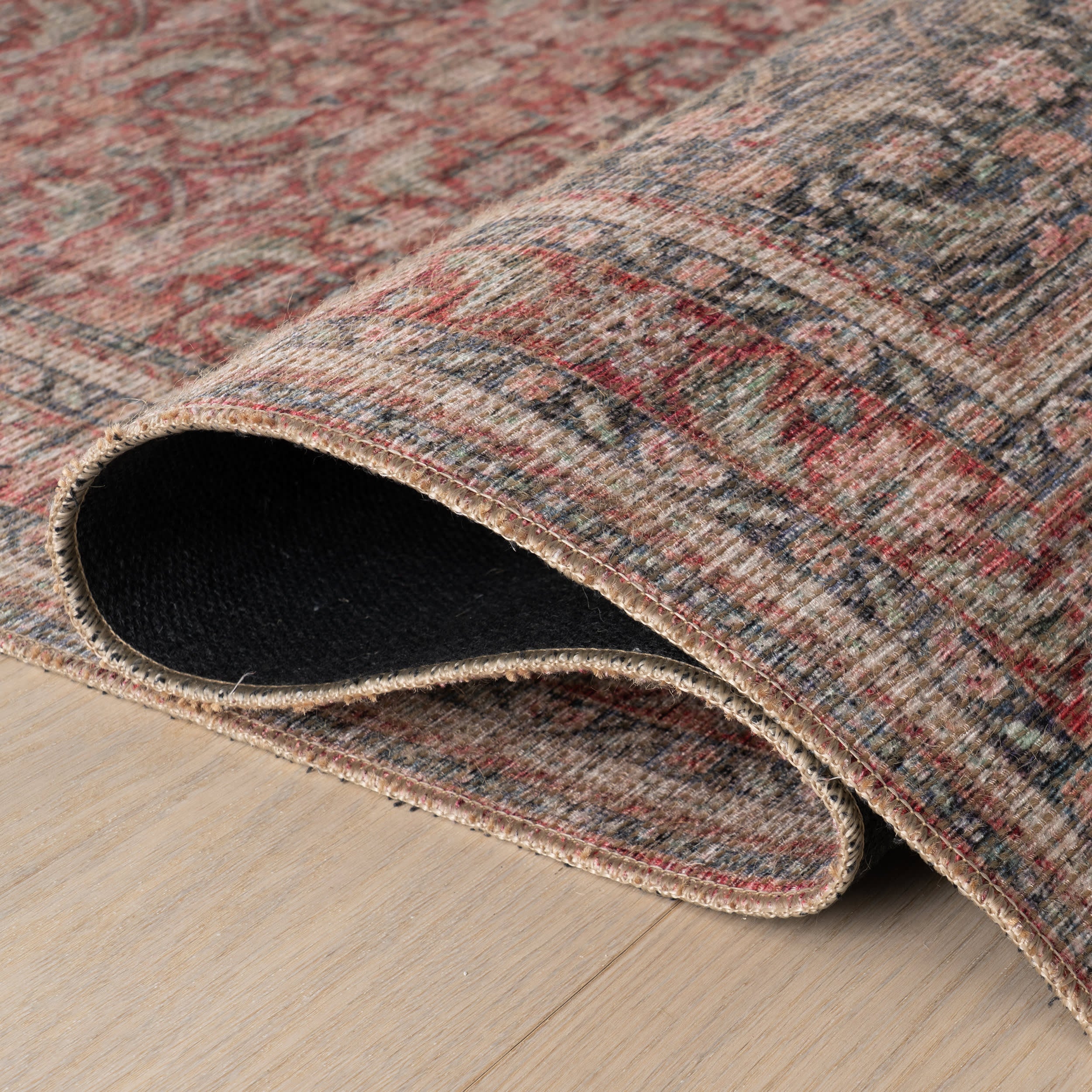 Merit Traditional Medallion Rug | Red - Image 11