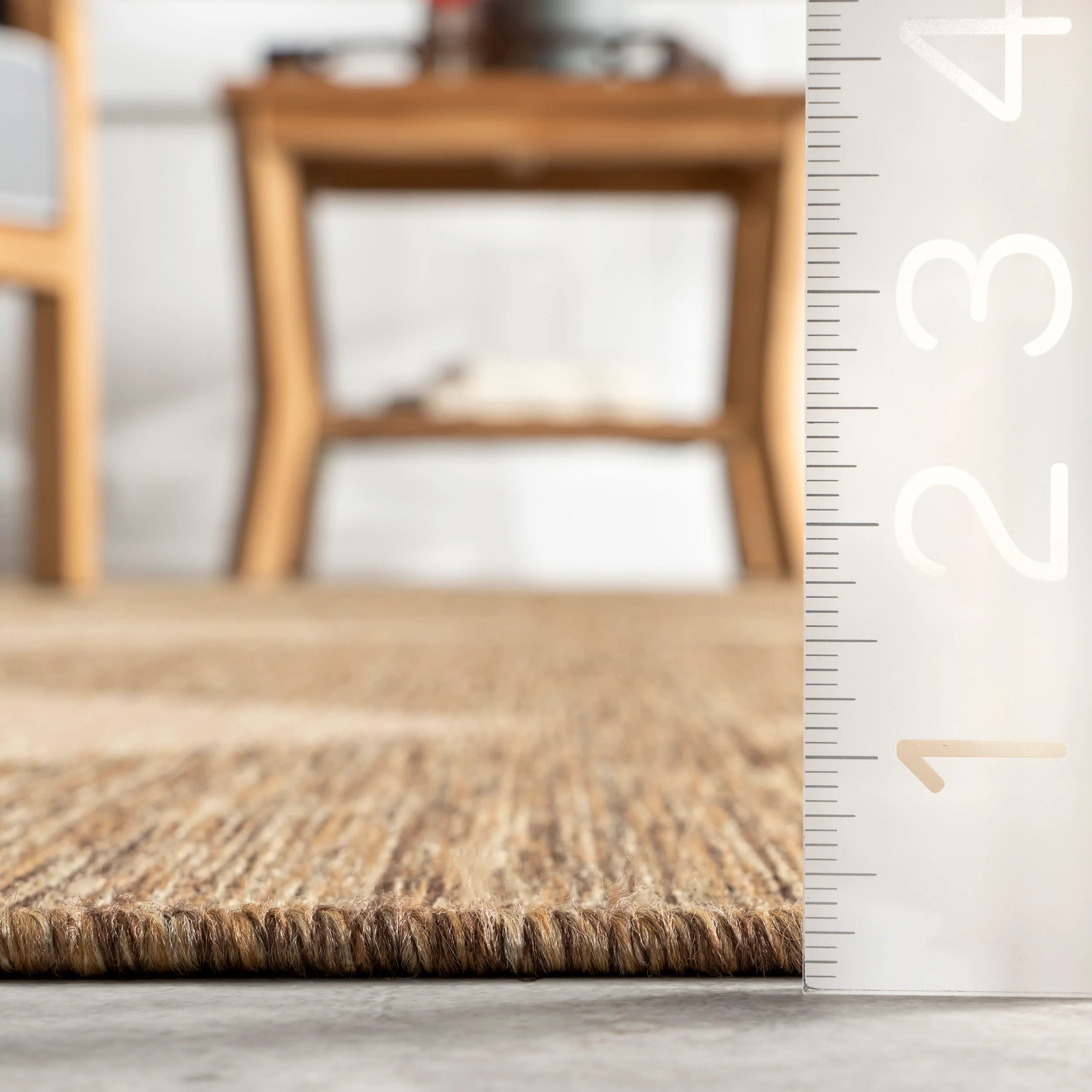 Meyari Indoor/Outdoor Checkered Rug | Brown - Image 5