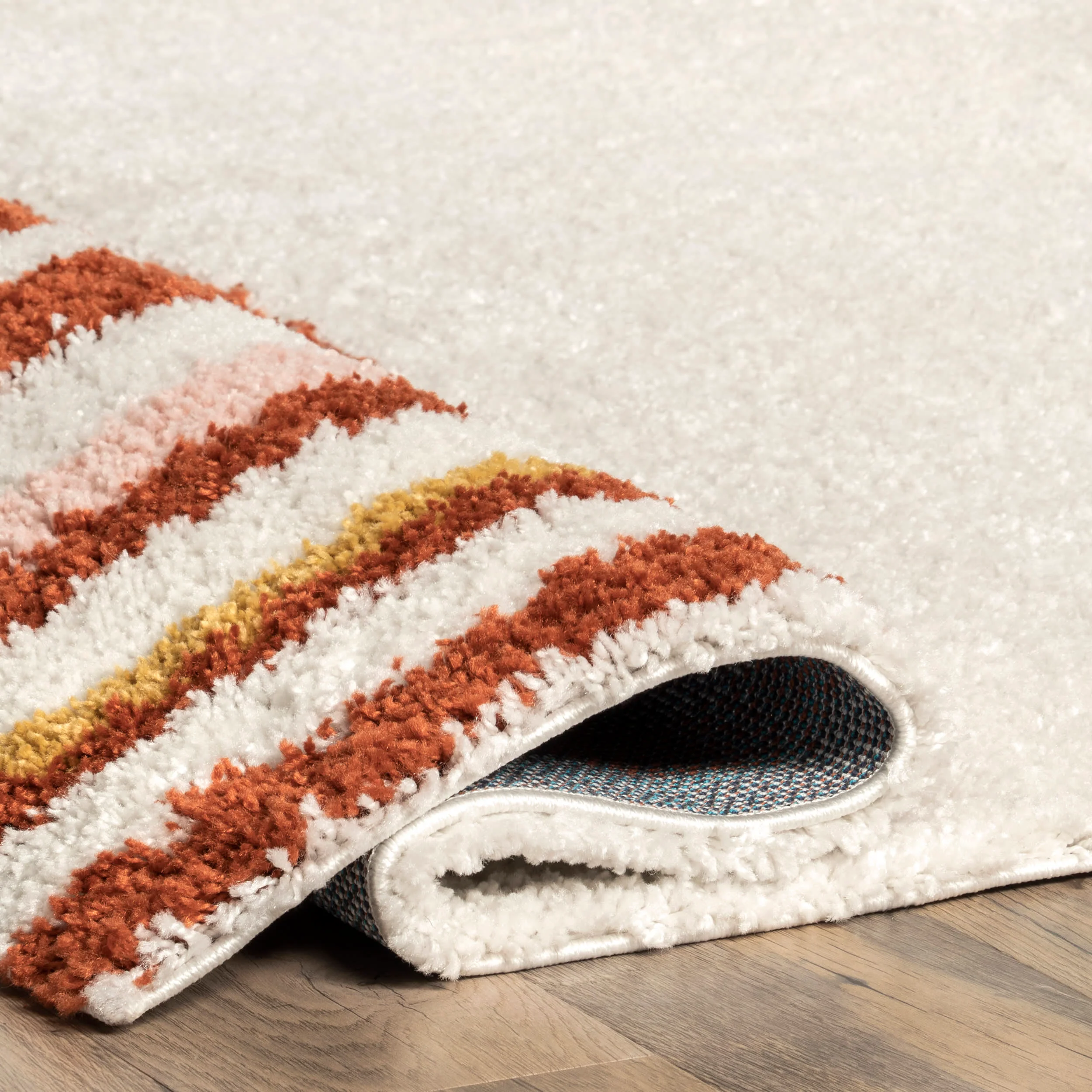 Michelle Shag Sunsets Rug | Orange - Image 6