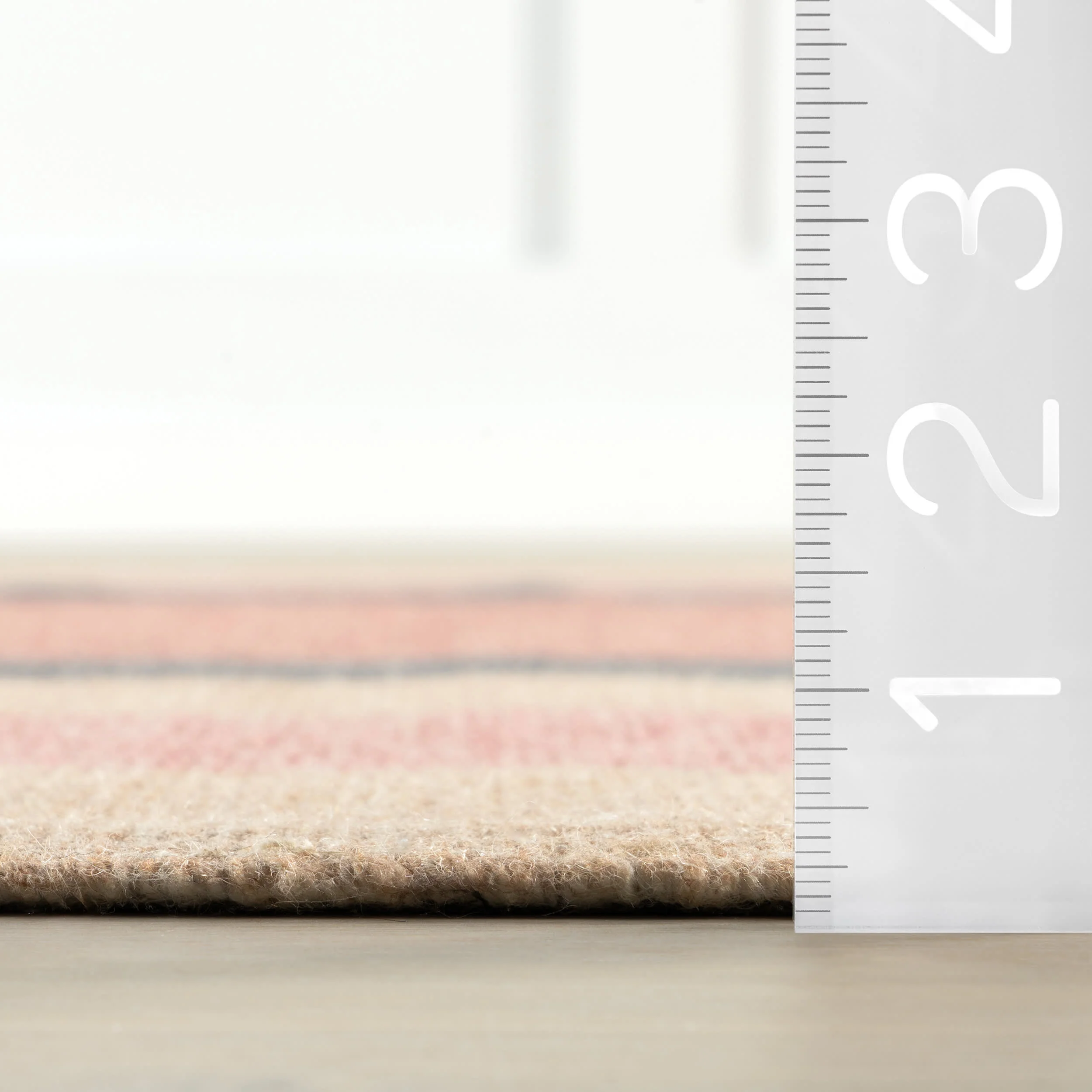 Midtown Abstract Wool Rug | Pink - Image 5