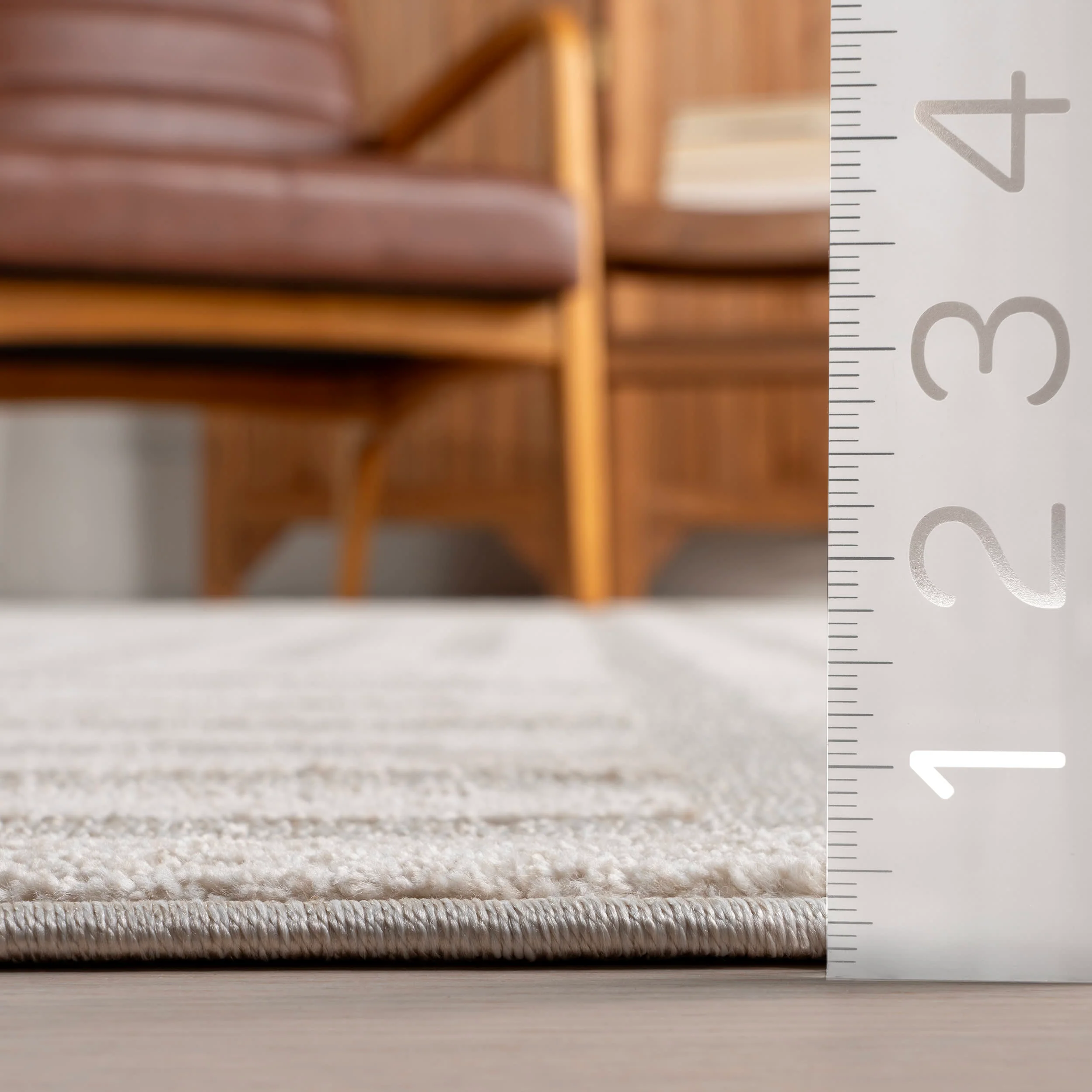 Minette Geometric Rug | Cream - Image 5