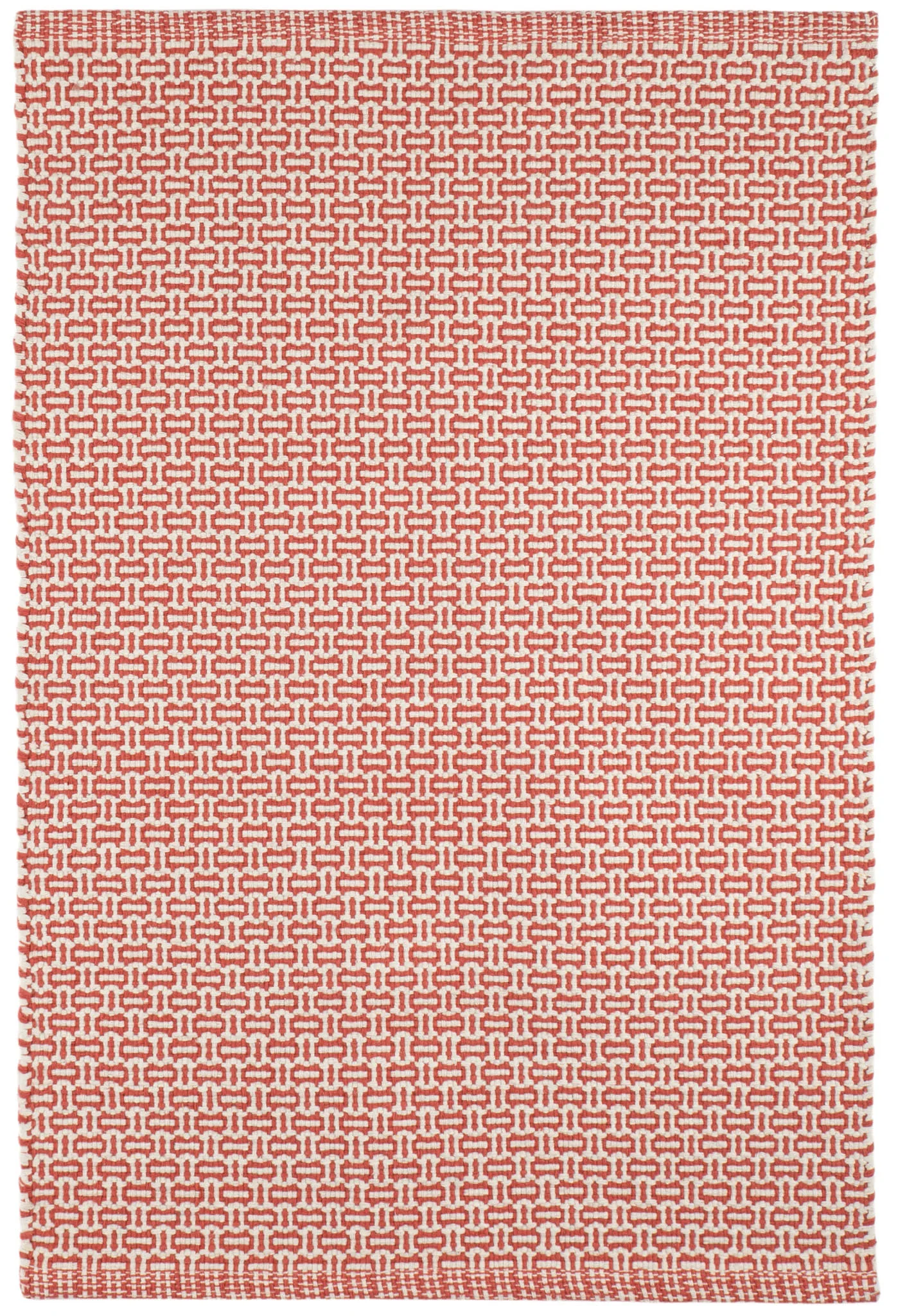 Miss Muffet Handwoven Cotton Rug | Paprika