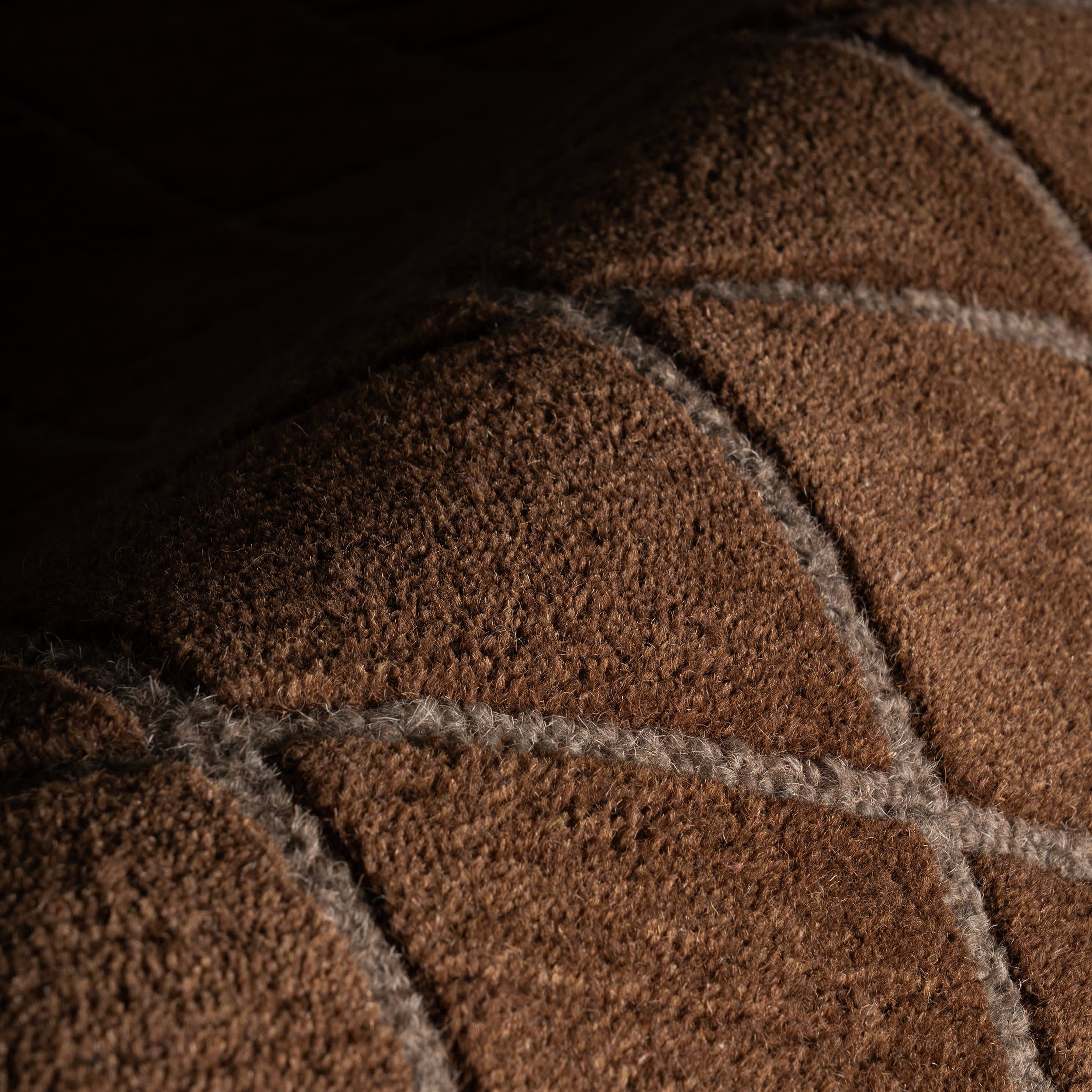 Miva Modern Geometric Rug | Brown - Image 6