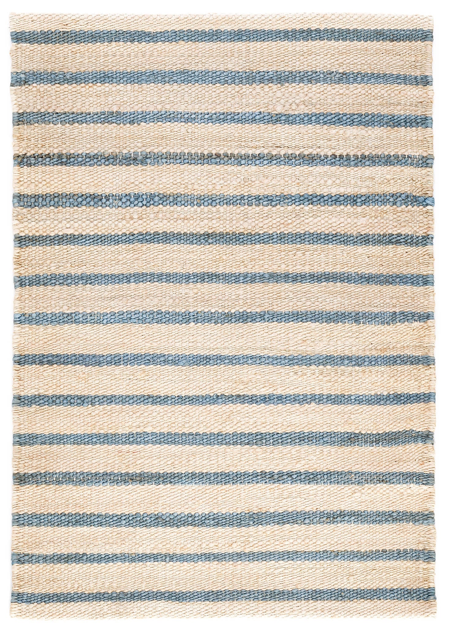 Moana Stripe Handwoven Jute Rug | Blue
