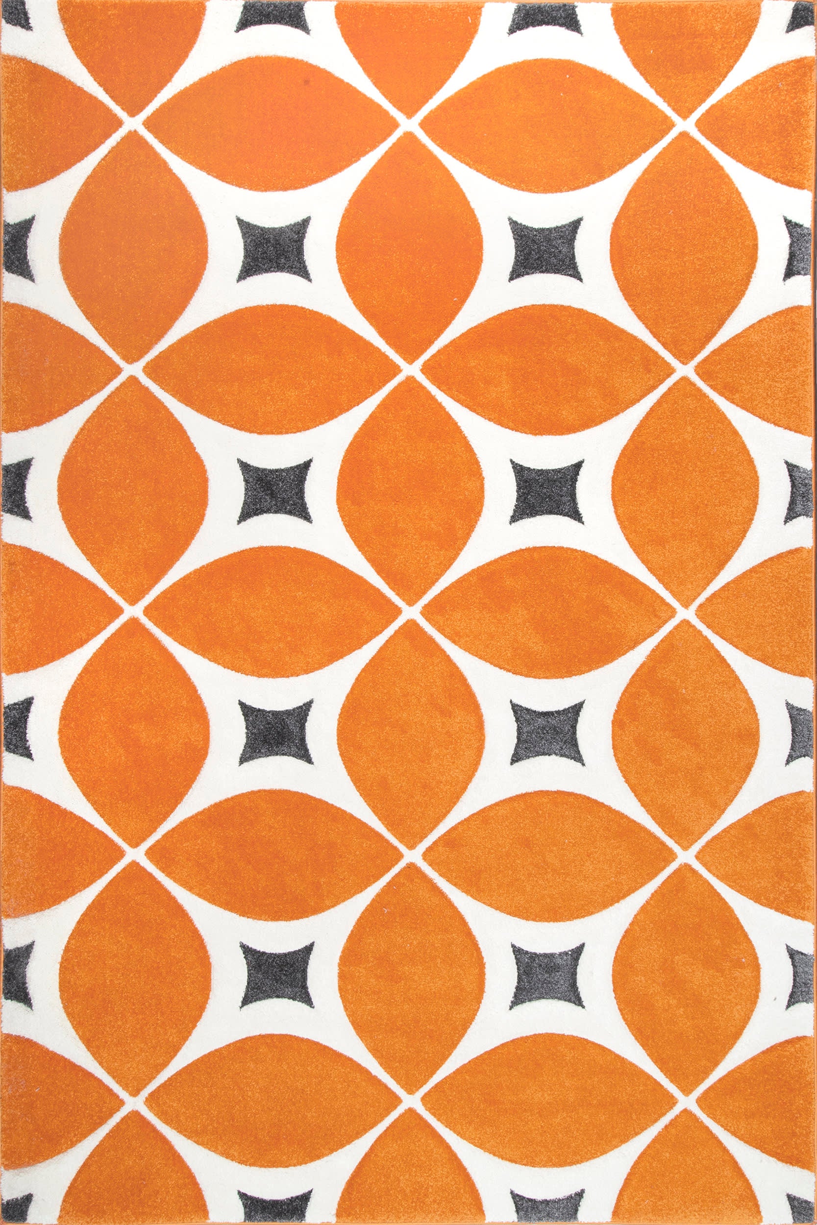 Mod Trellis Rug | Deep Orange