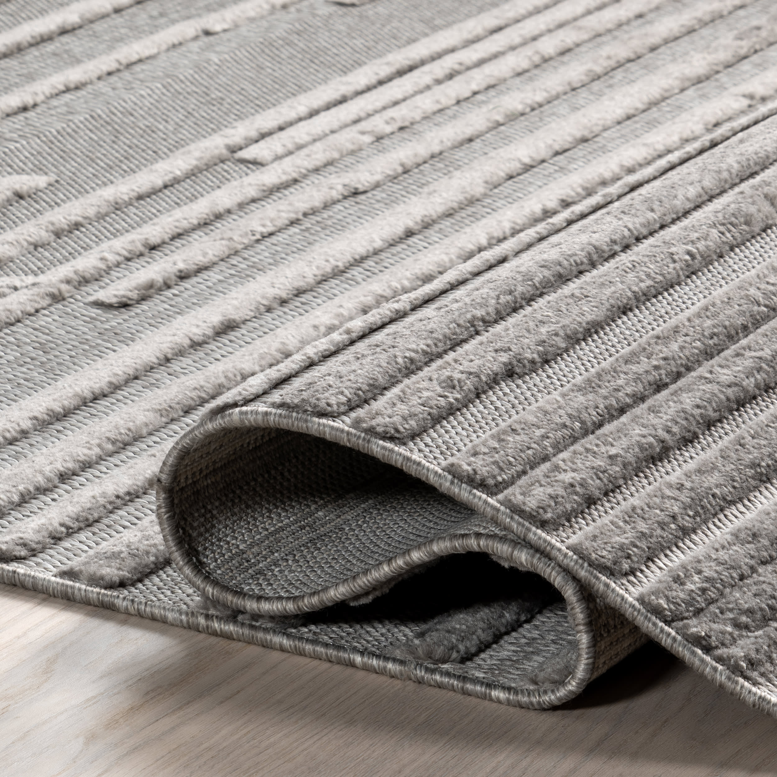 Monique Abstract Line Rug | Grey - Image 8