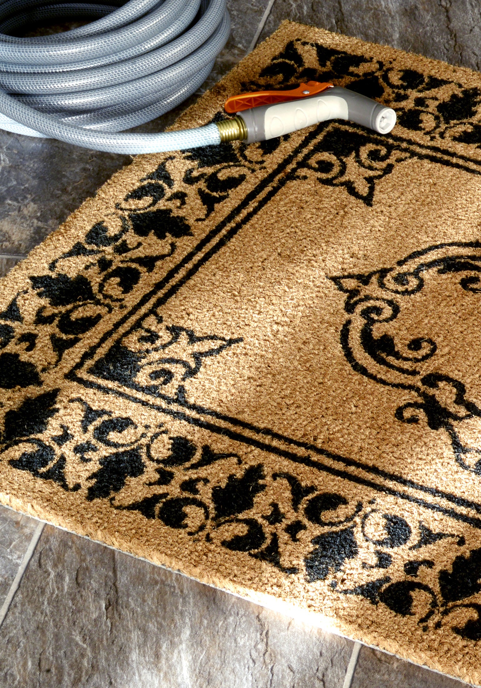 Monogrammed Outdoor Welcome Door Mat | Letter K - Image 4