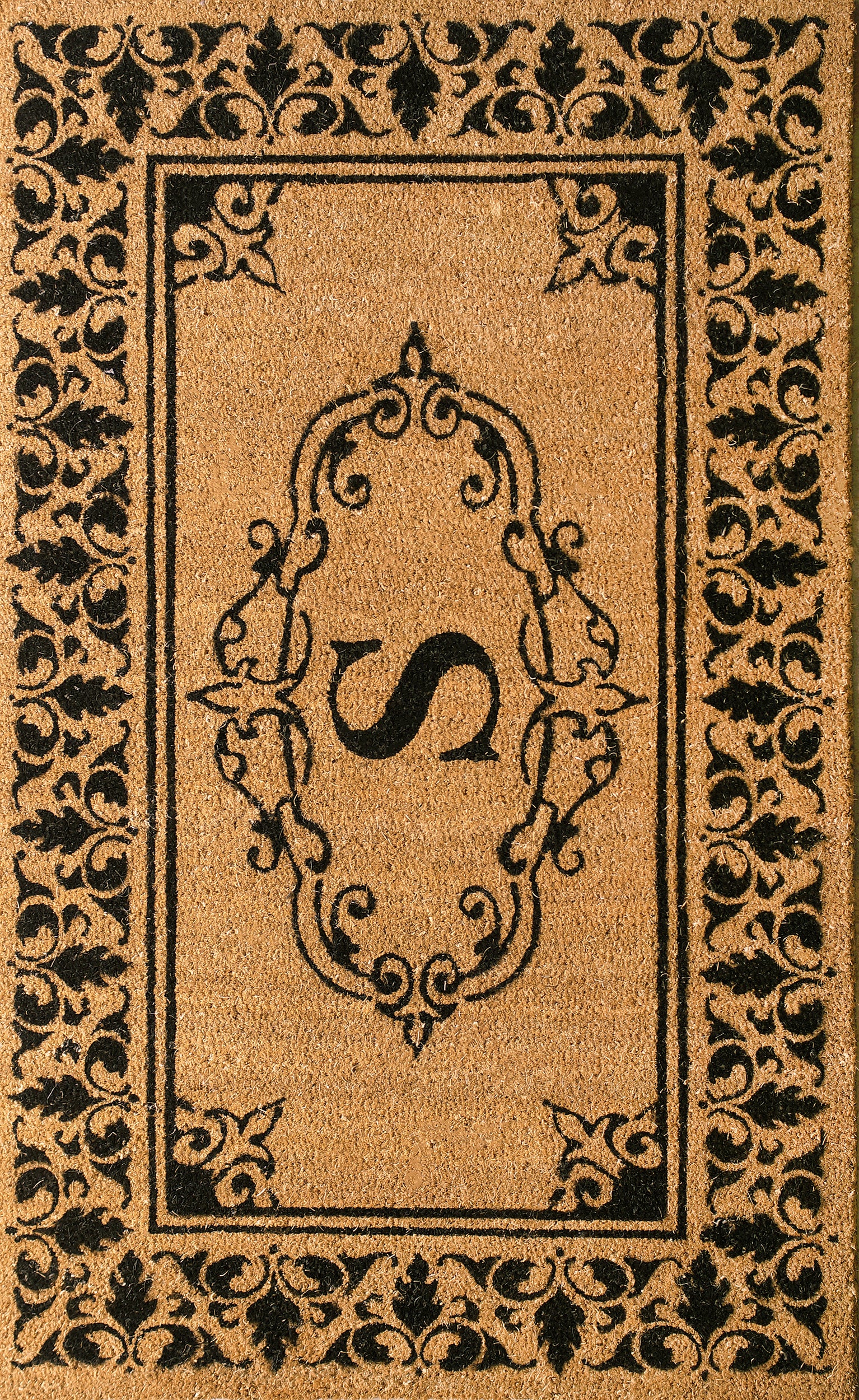 Monogrammed Outdoor Welcome Door Mat | Letter S