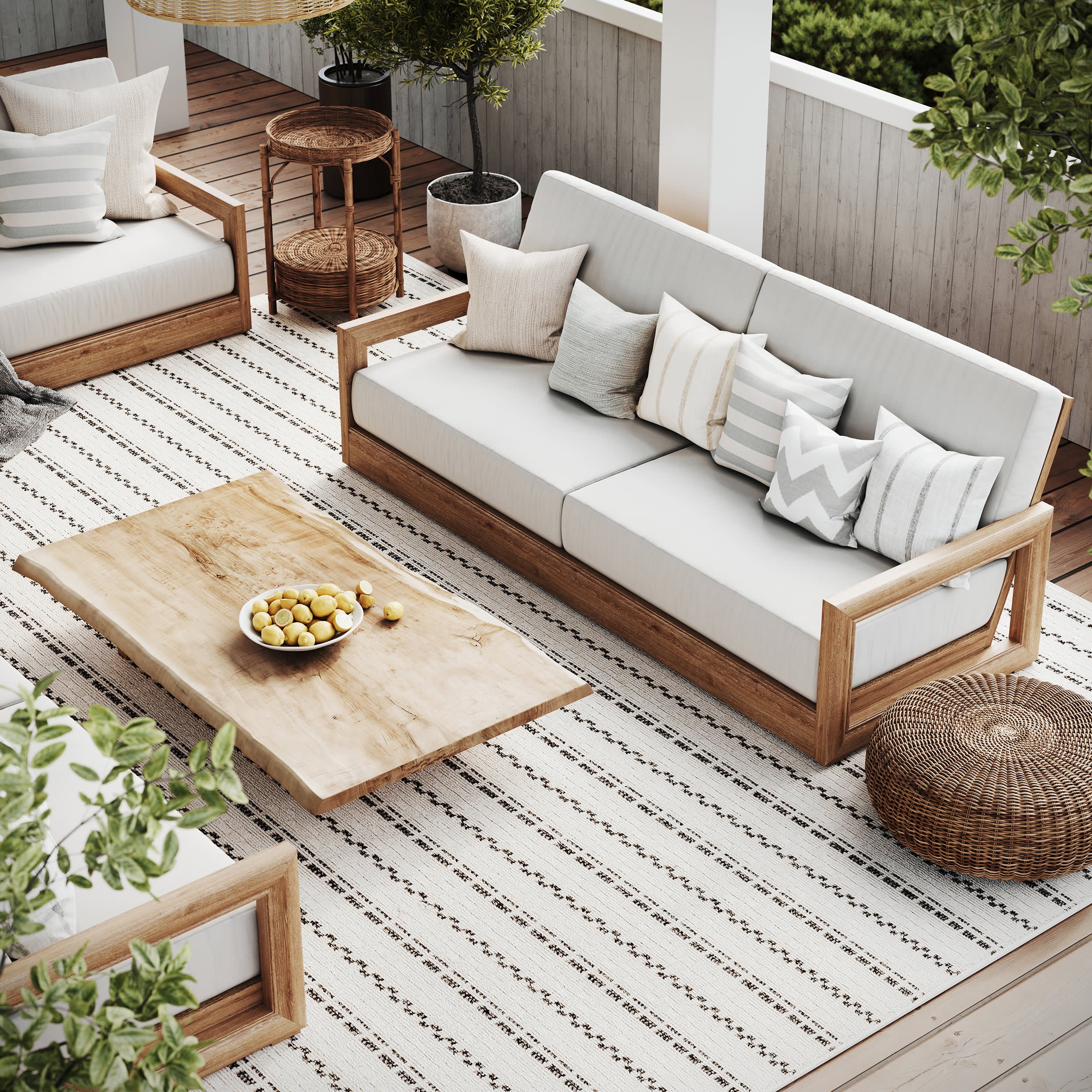 Surfrider Indoor/Outdoor Rug | Cream - Image 9
