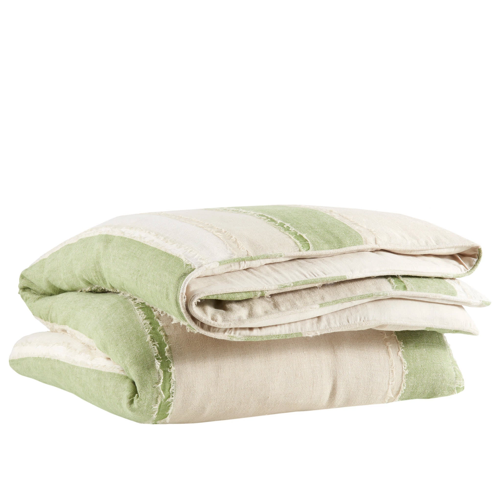 Moon Hills Linen Duvet Cover | Olive - Image 3