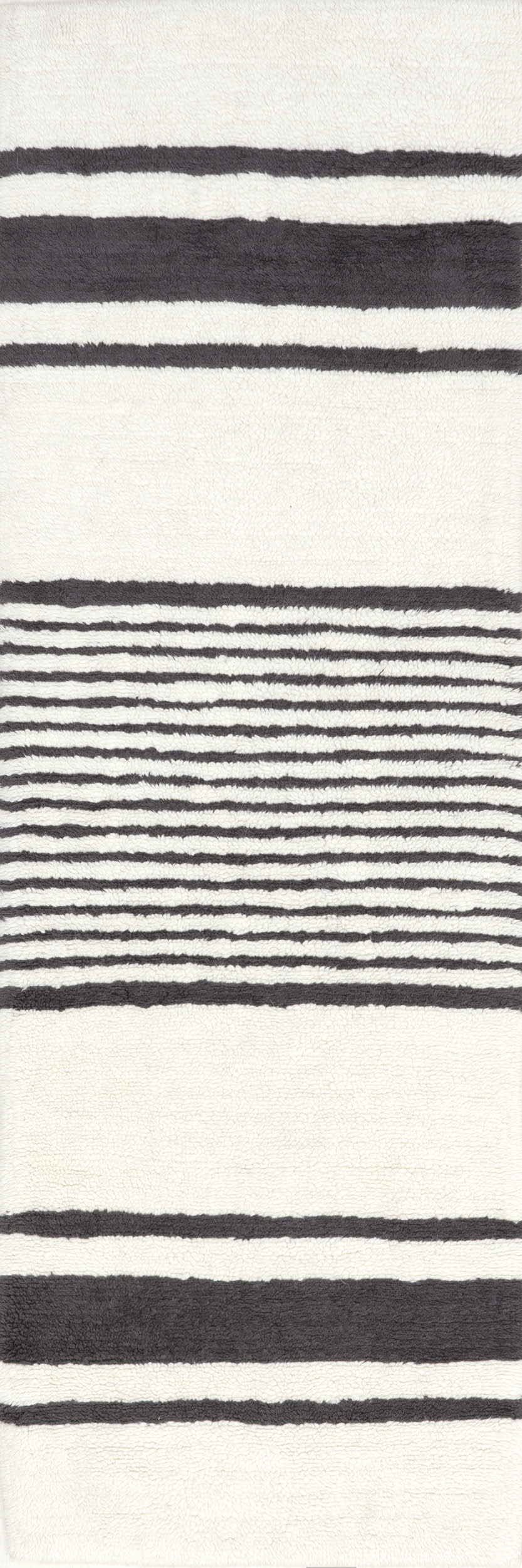 Moonglade Washable Striped Rug | Ivory