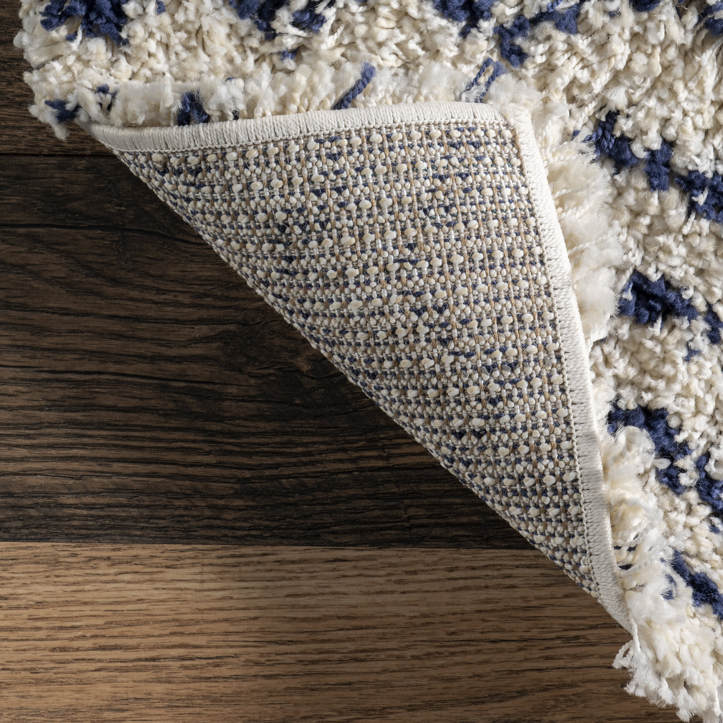 Moroccan Chevron Rug | Navy - Image 6