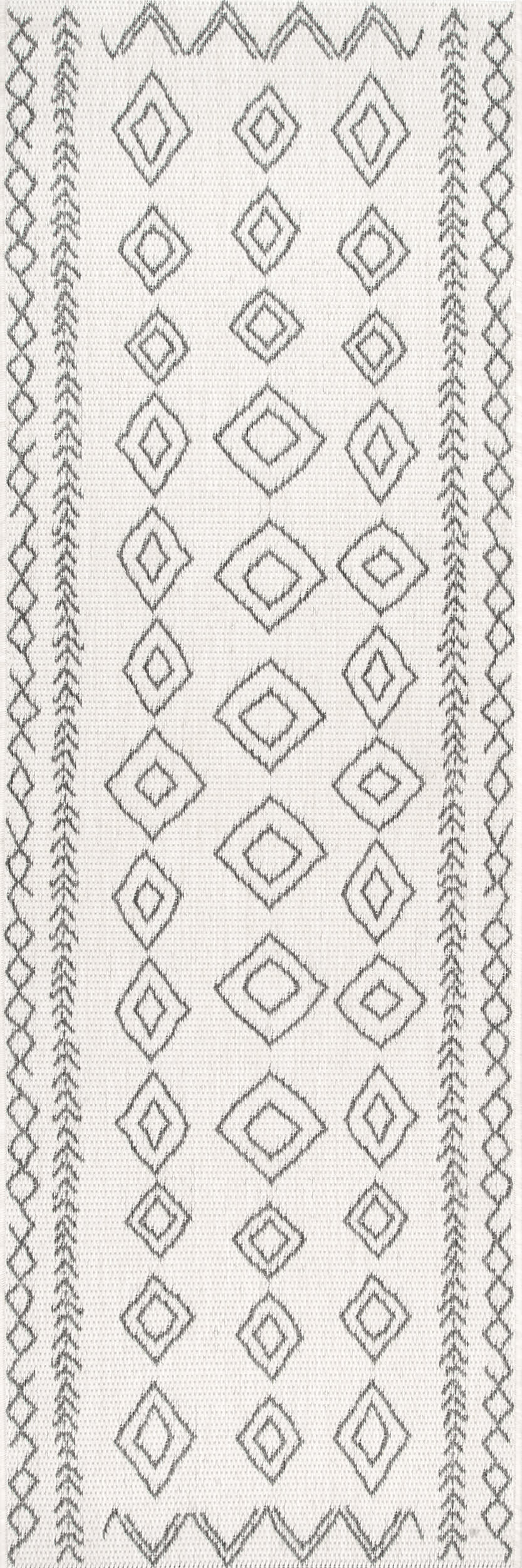 Moroccan Diamonds Indoor/Outdoor Rug | Ivory