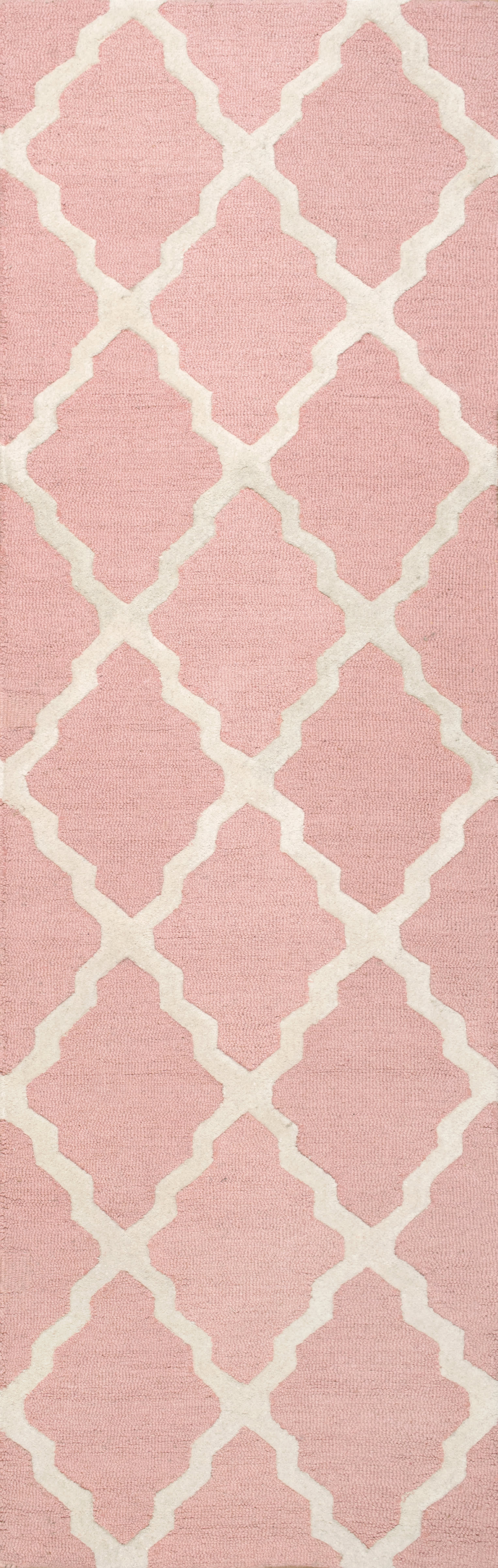 Moroccan Trellis Rug | Baby Pink