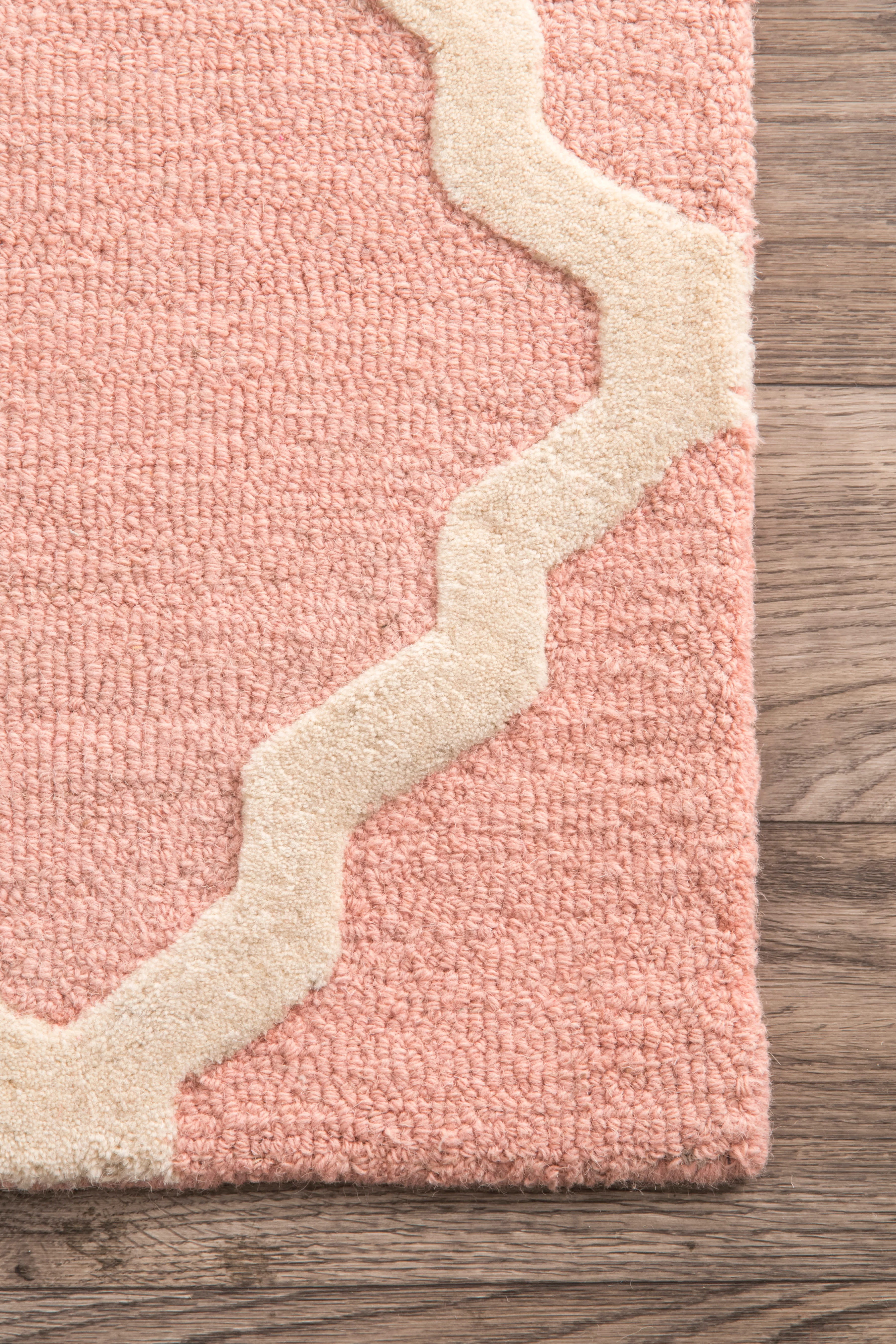 Moroccan Trellis Rug | Baby Pink - Image 2