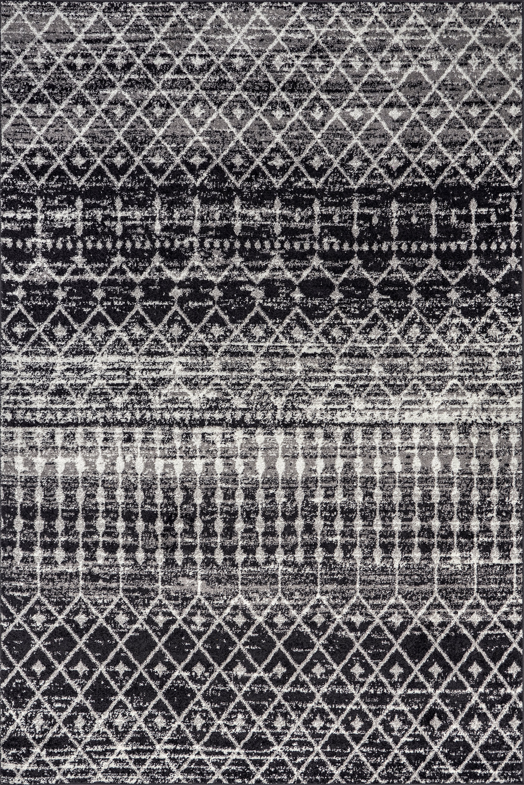 Moroccan Trellis Rug | Black