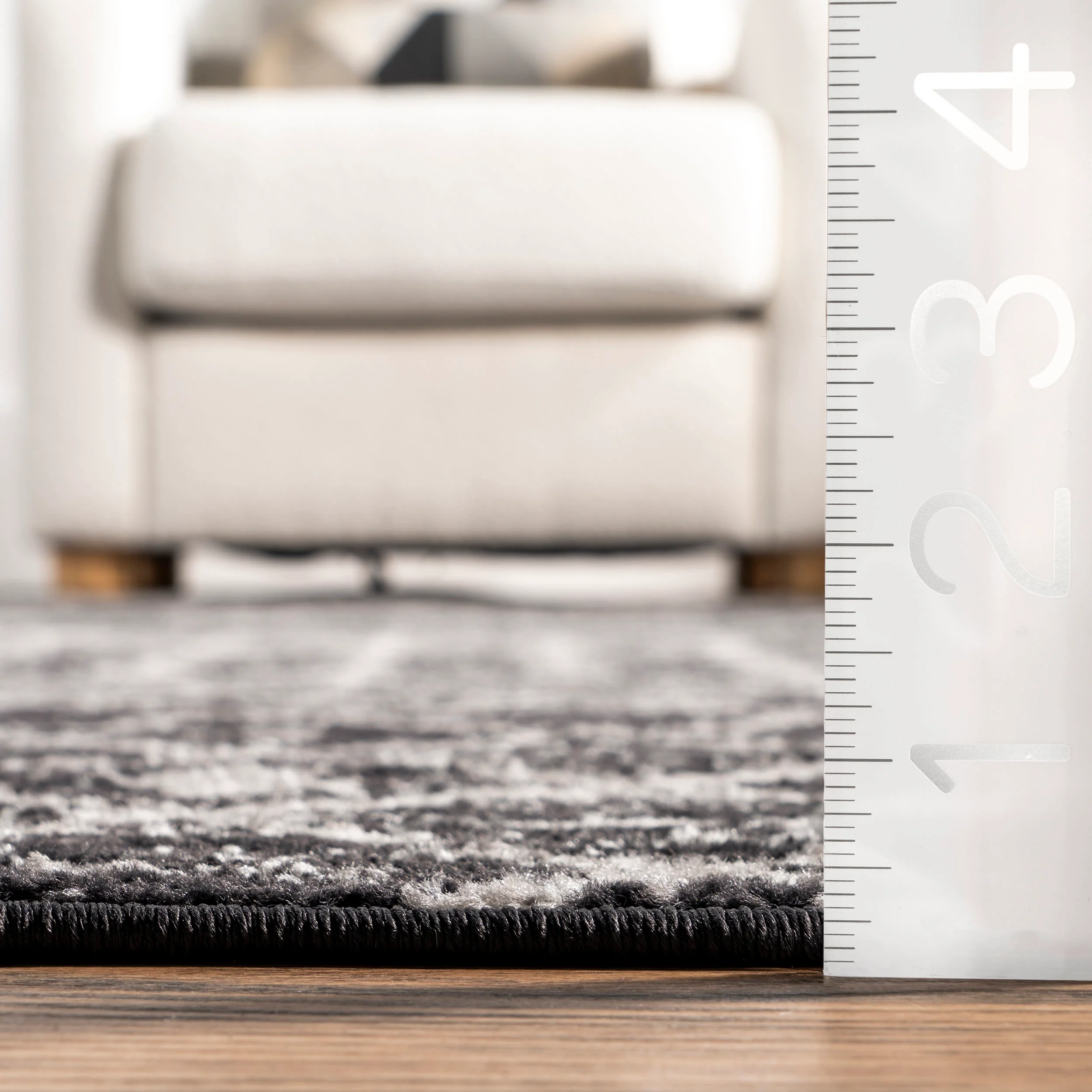 Moroccan Trellis Rug | Black - Image 5