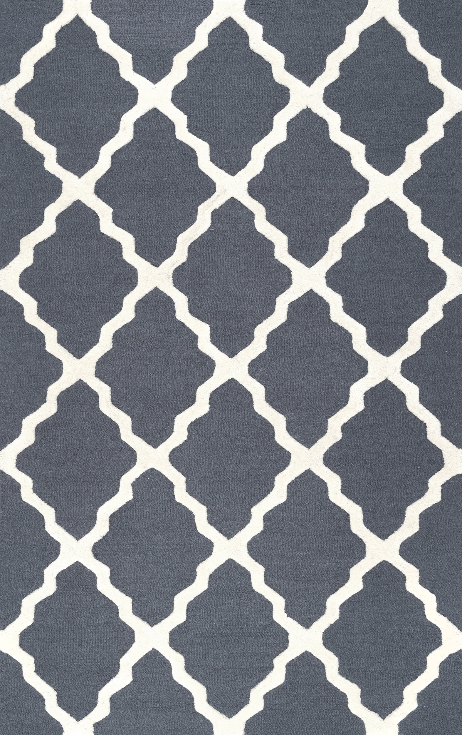 Moroccan Trellis Rug | Blue Grey