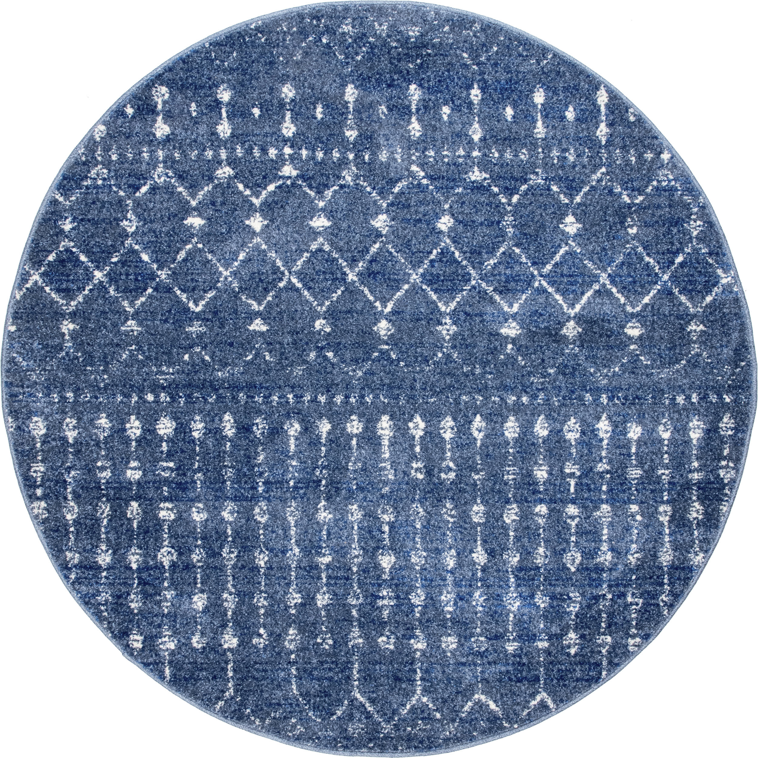 Moroccan Trellis Rug | Dark Blue