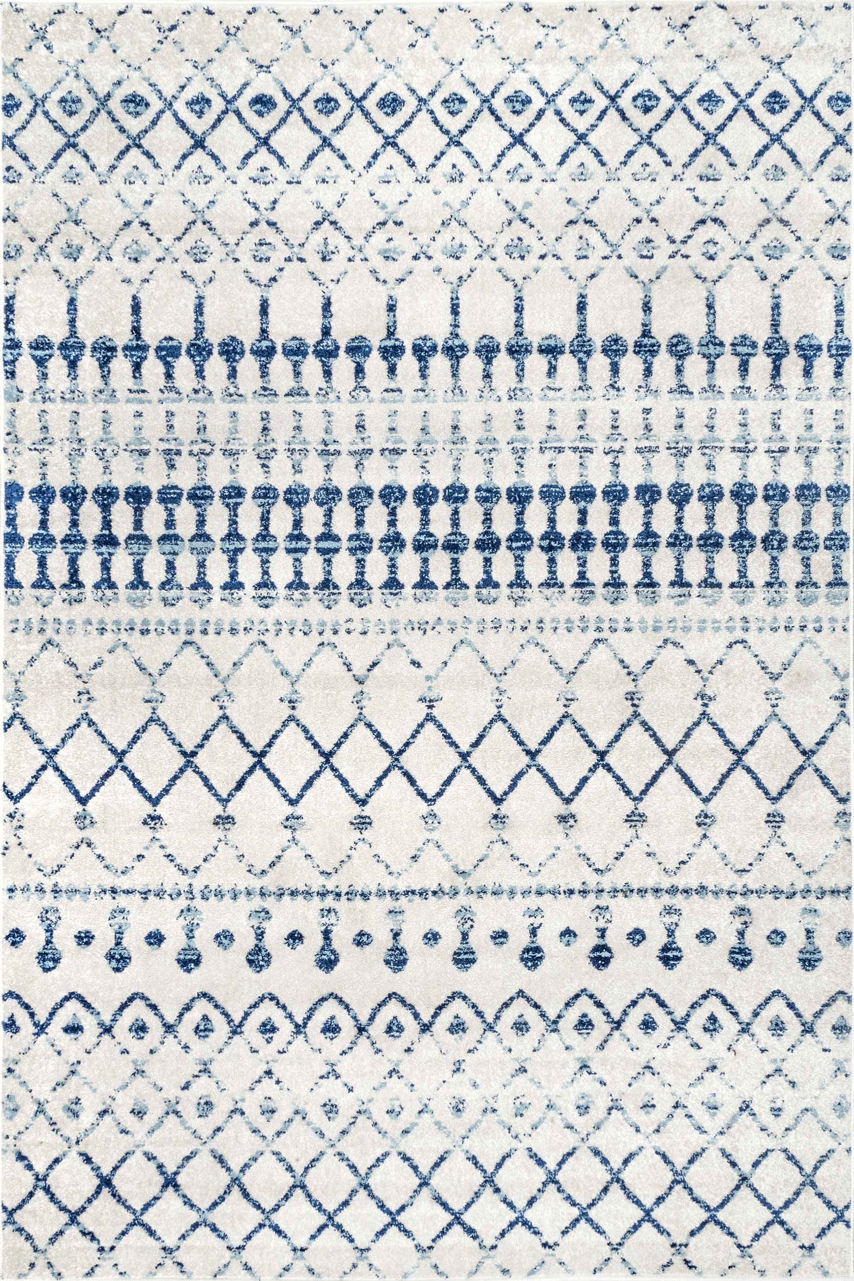 Moroccan Trellis Rug | Light Blue