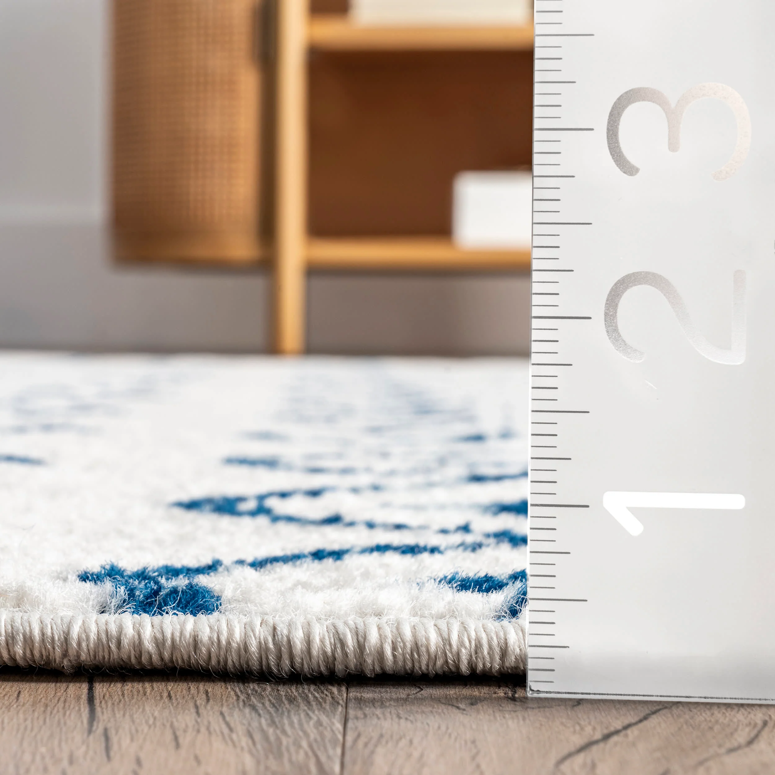Moroccan Trellis Rug | Light Blue - Image 5