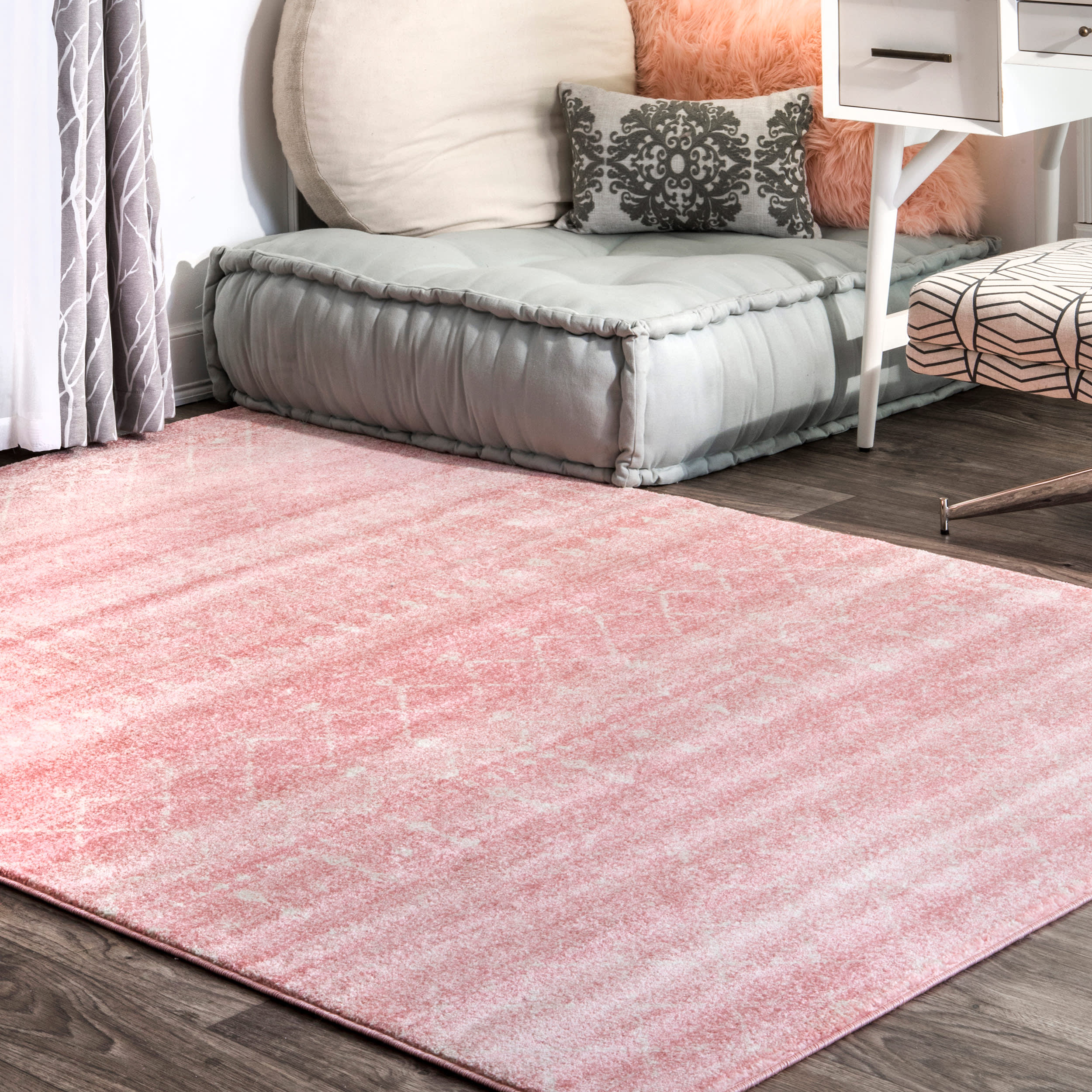 Moroccan Trellis Rug | Pink - Image 2