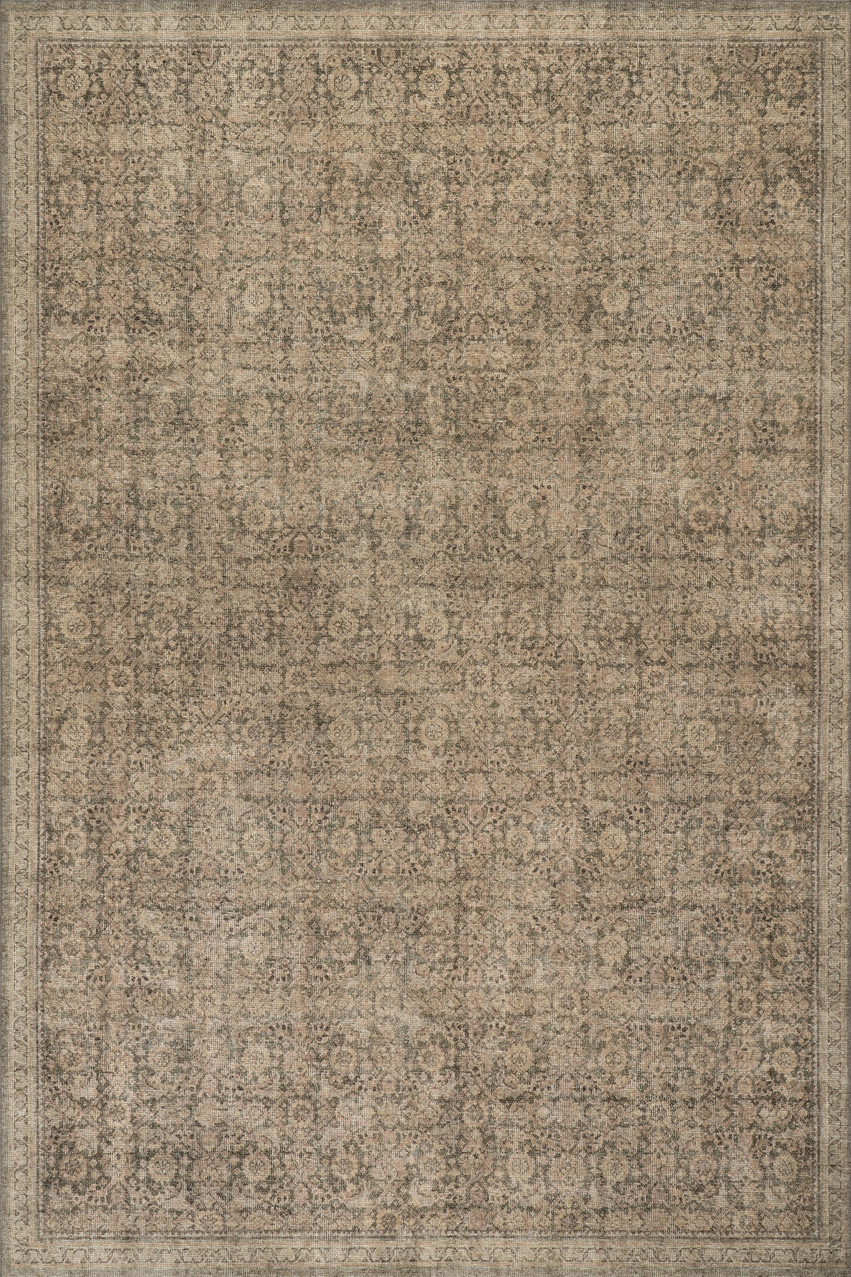 Morristown Antiqued Jute-Blend Rug | Green