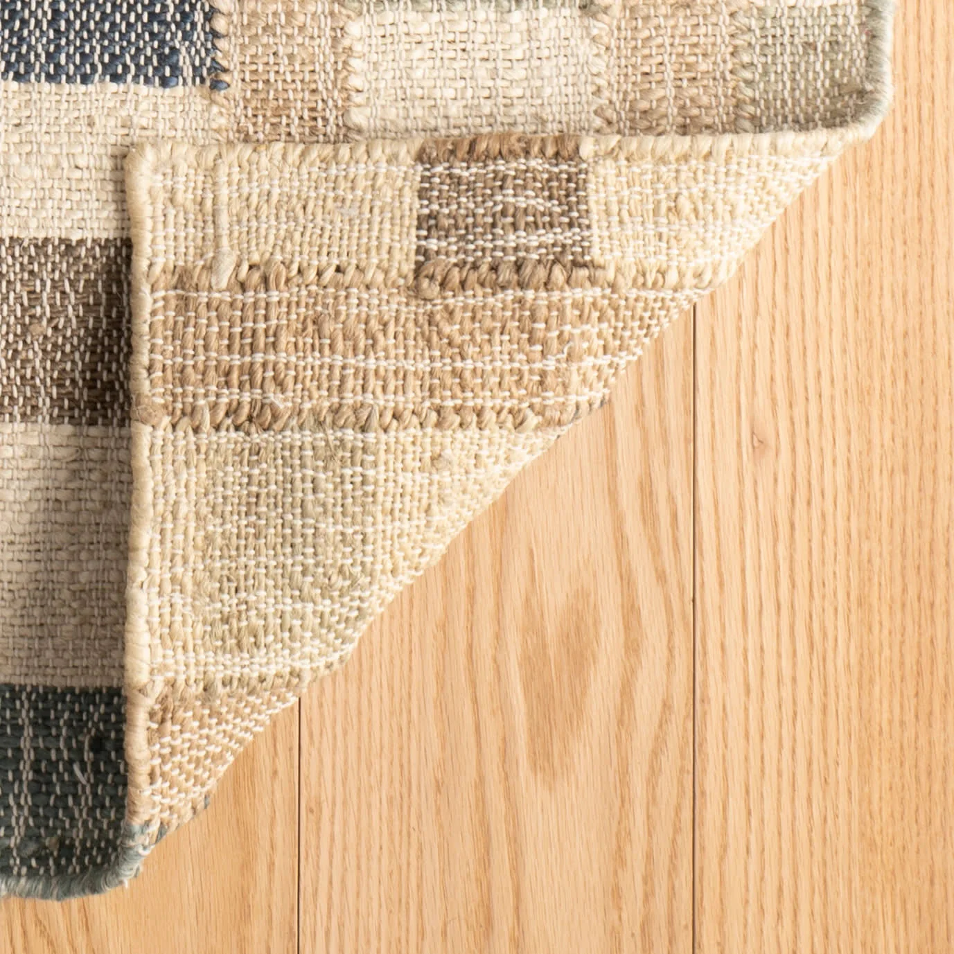 Mosaic Handwoven Jute Rug | Blue - Image 7