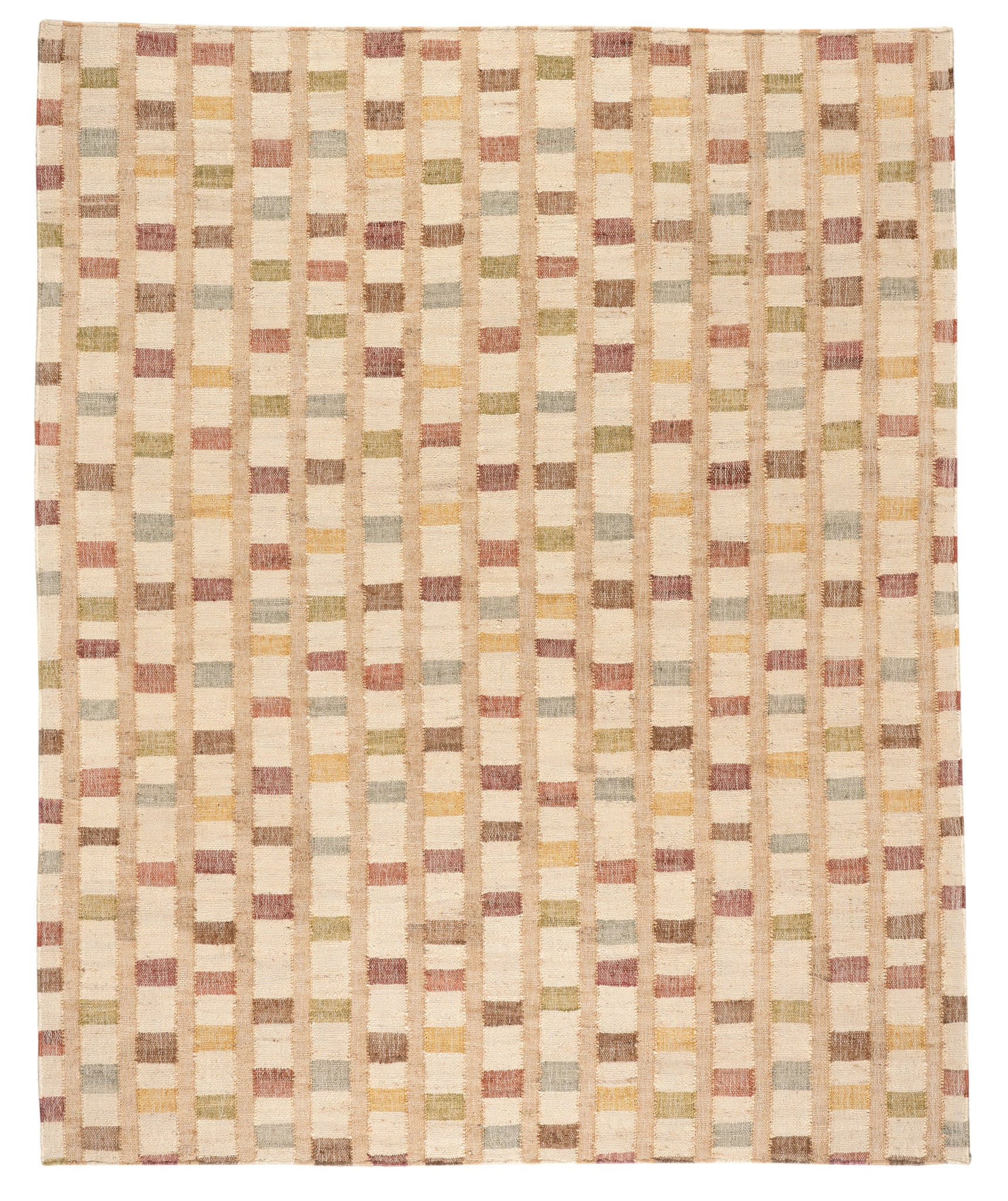 Mosaic Handwoven Jute Rug | Multi - Image 2
