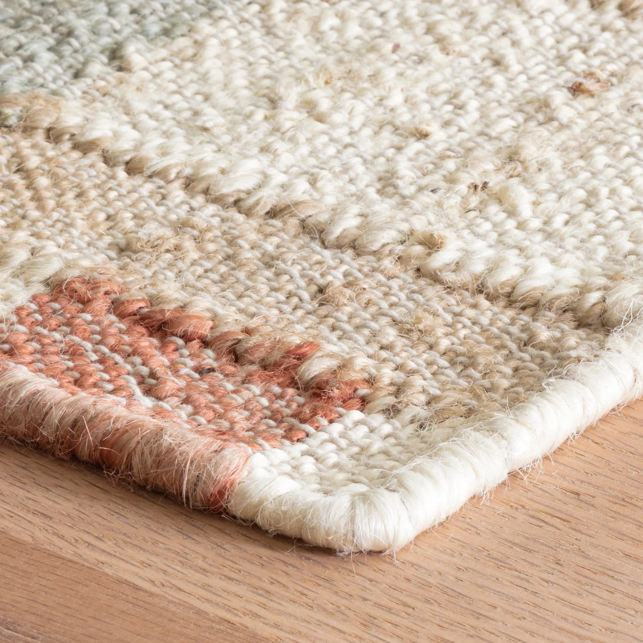 Mosaic Handwoven Jute Rug | Multi - Image 7