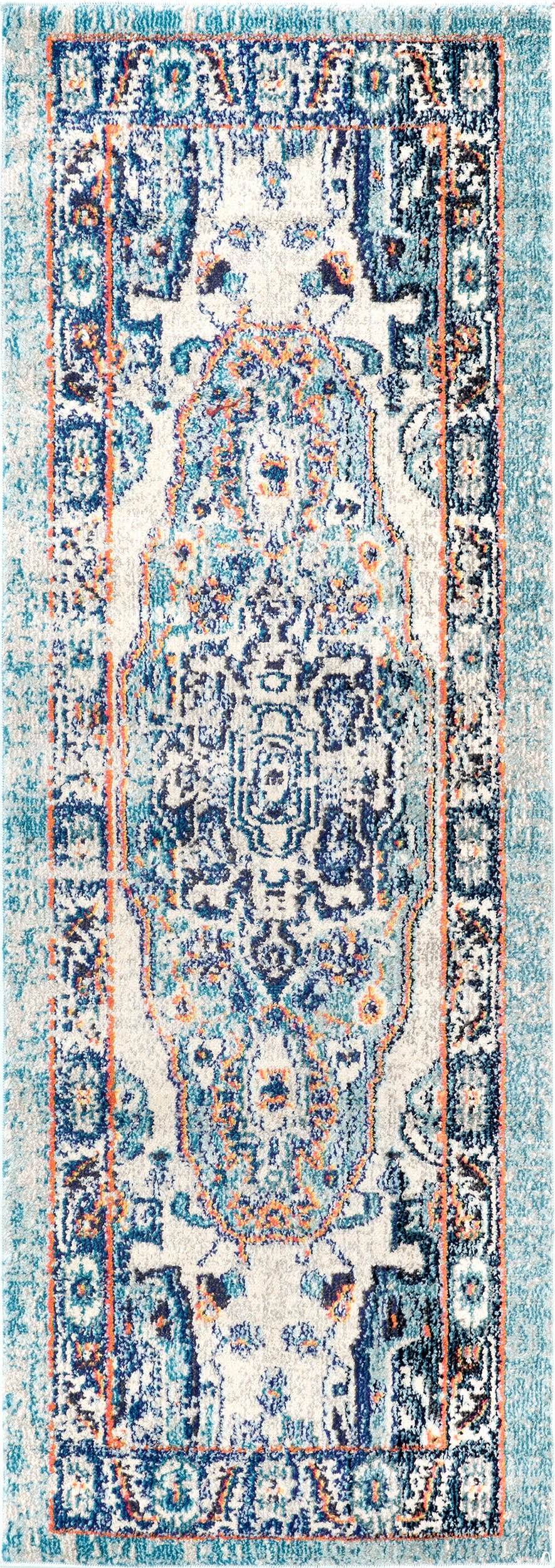 Mosaic Medallion Rug | Blue Multicolor