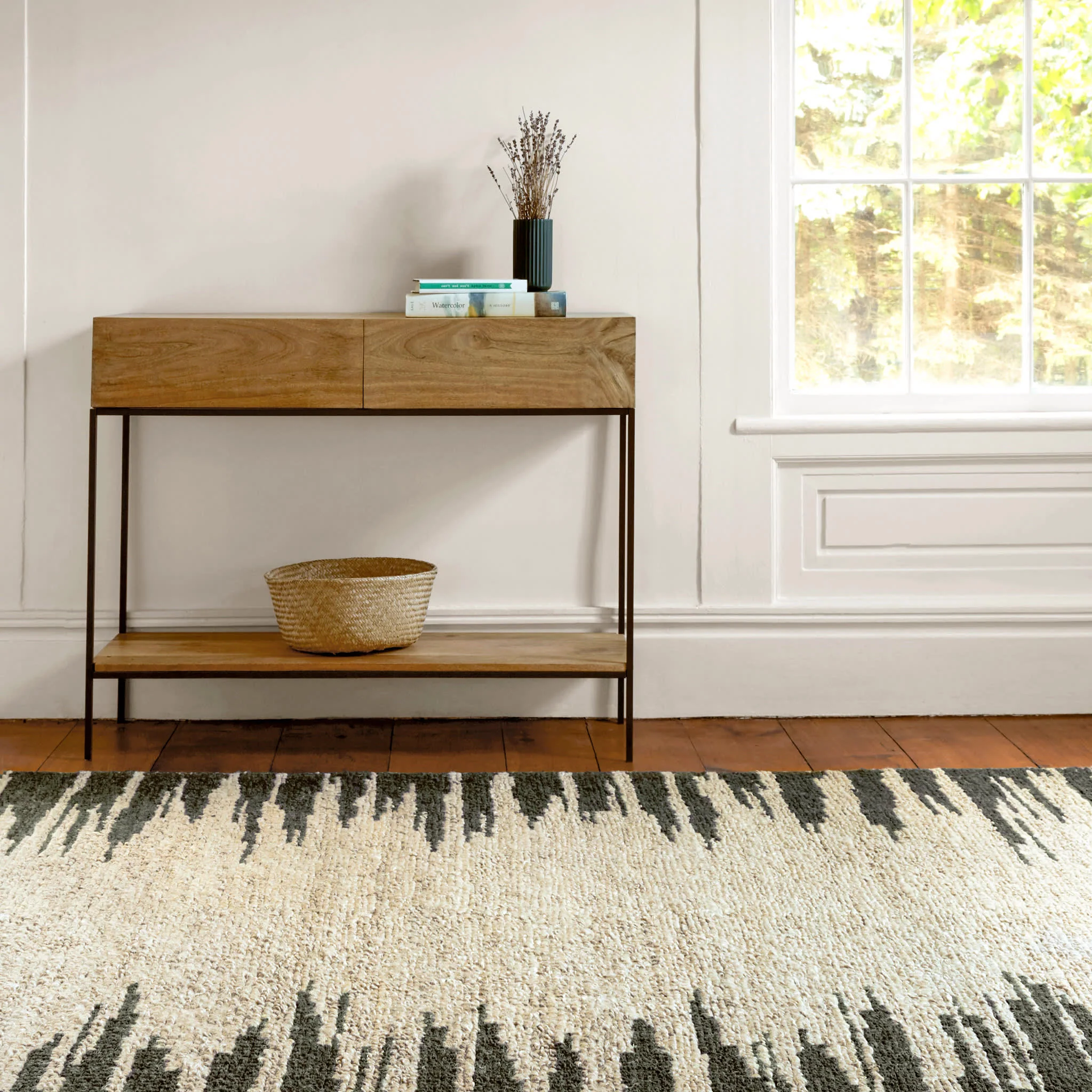 Moss Handwoven Jute Rug | Metal - Image 4