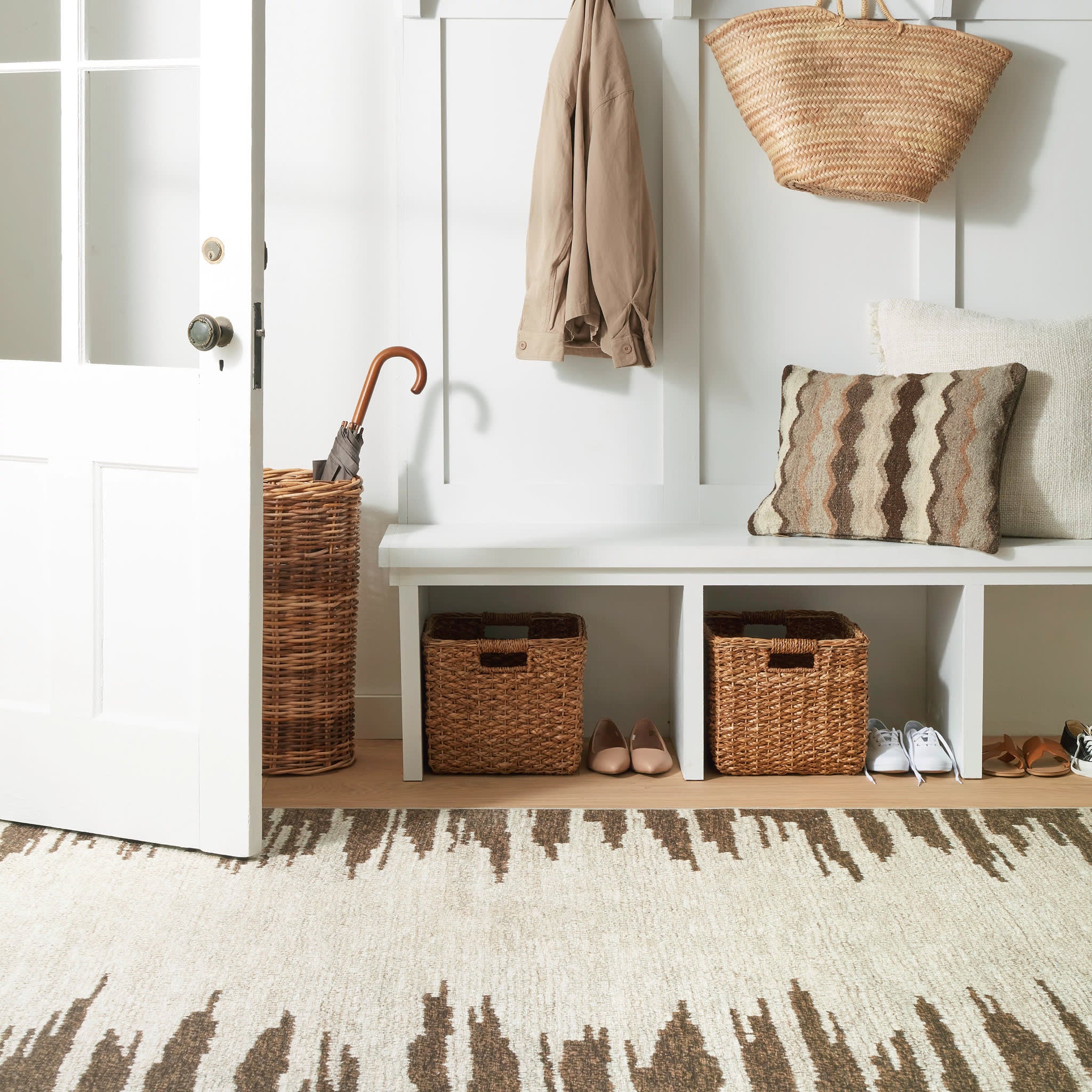 Moss Machine Washable Rug | Russet - Image 2
