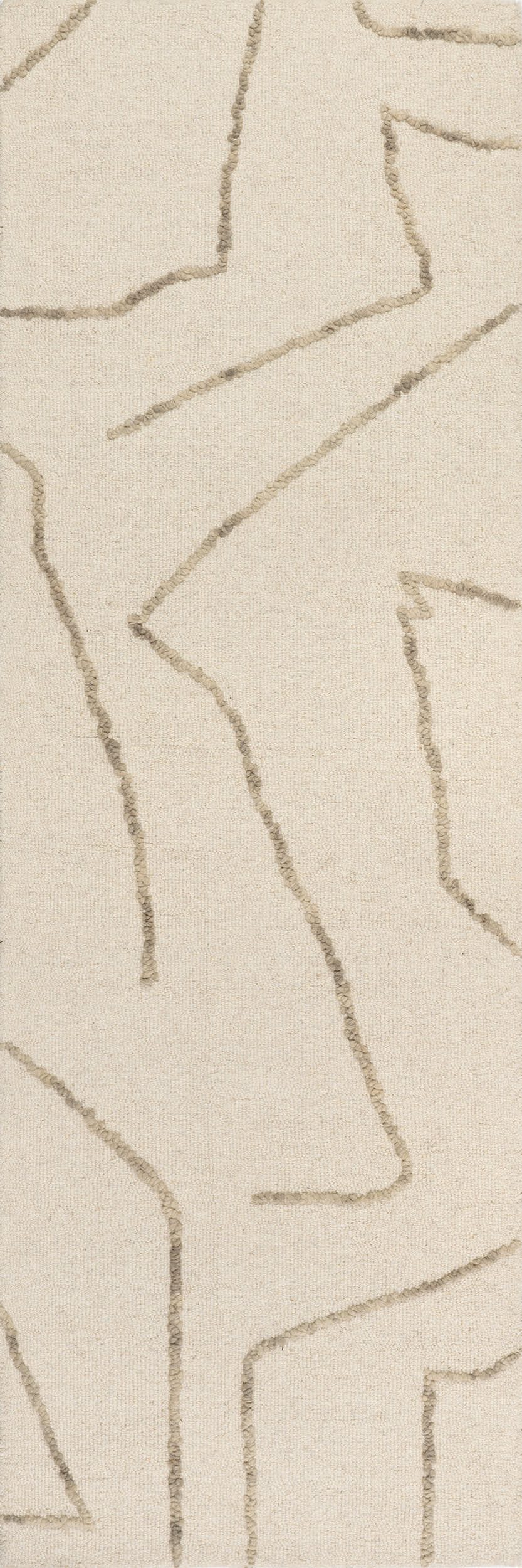 Mulholland Textured Wool Rug | Cream